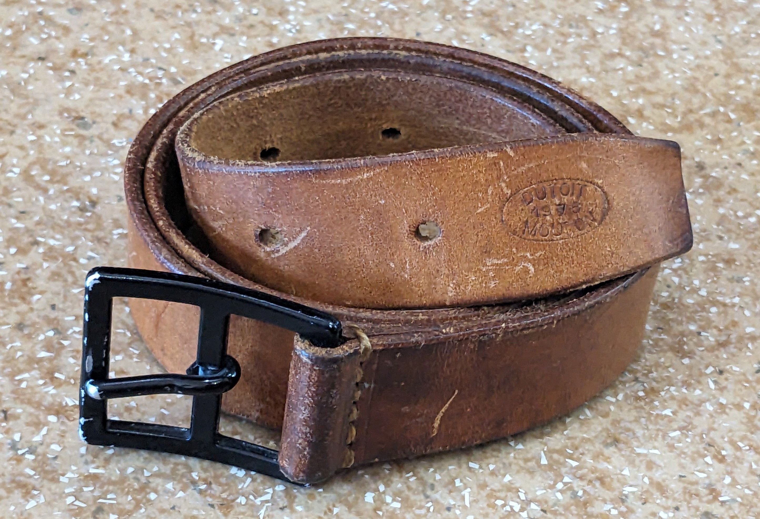 Military Vintage 70s Swiss Military Leather Belt Grailed