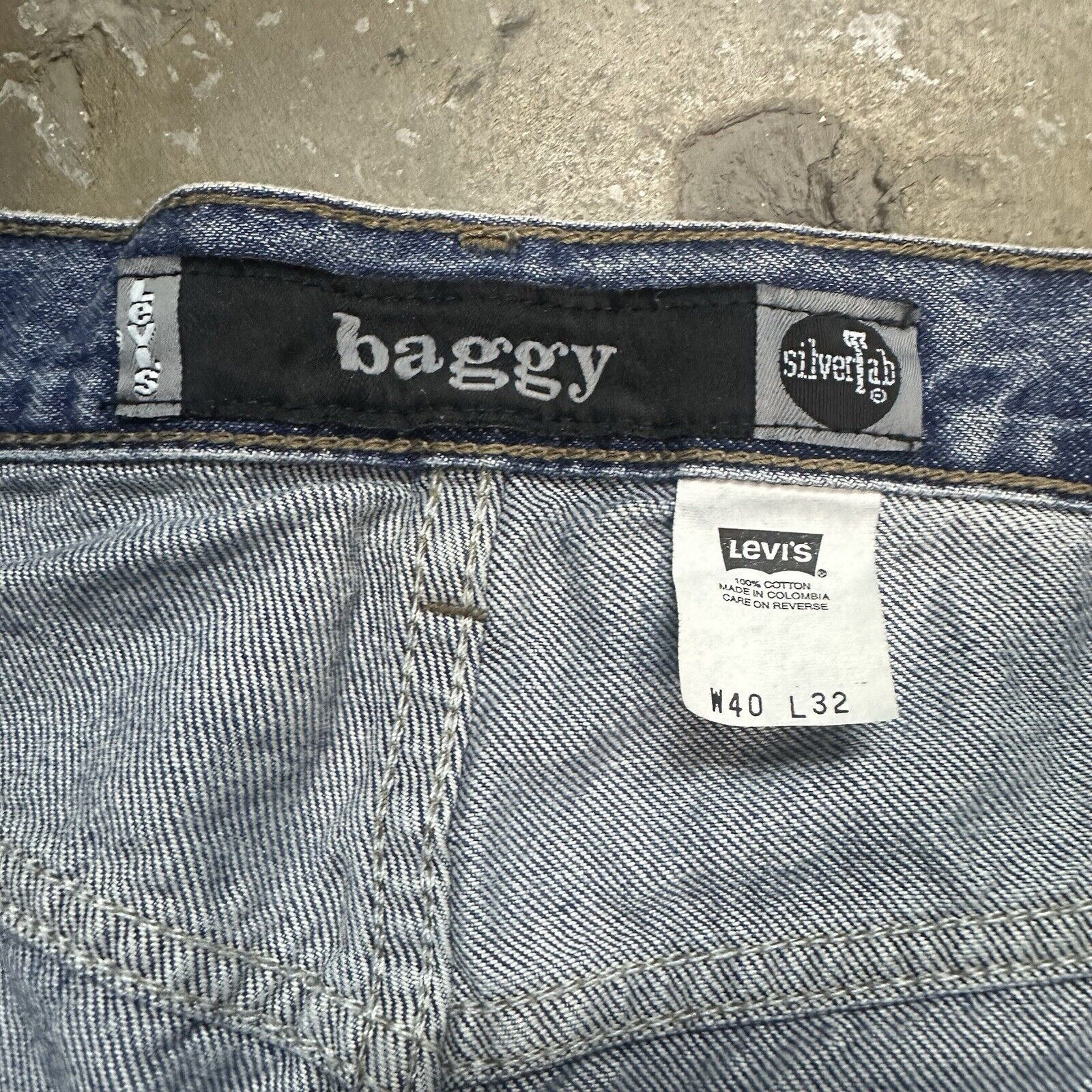 JNCO × Levi's × Vintage Vintage 90s Levi’s Silvertab Blue Baggy Denim Jeans 40x32 Size US 40 / EU 56 - 7 Thumbnail
