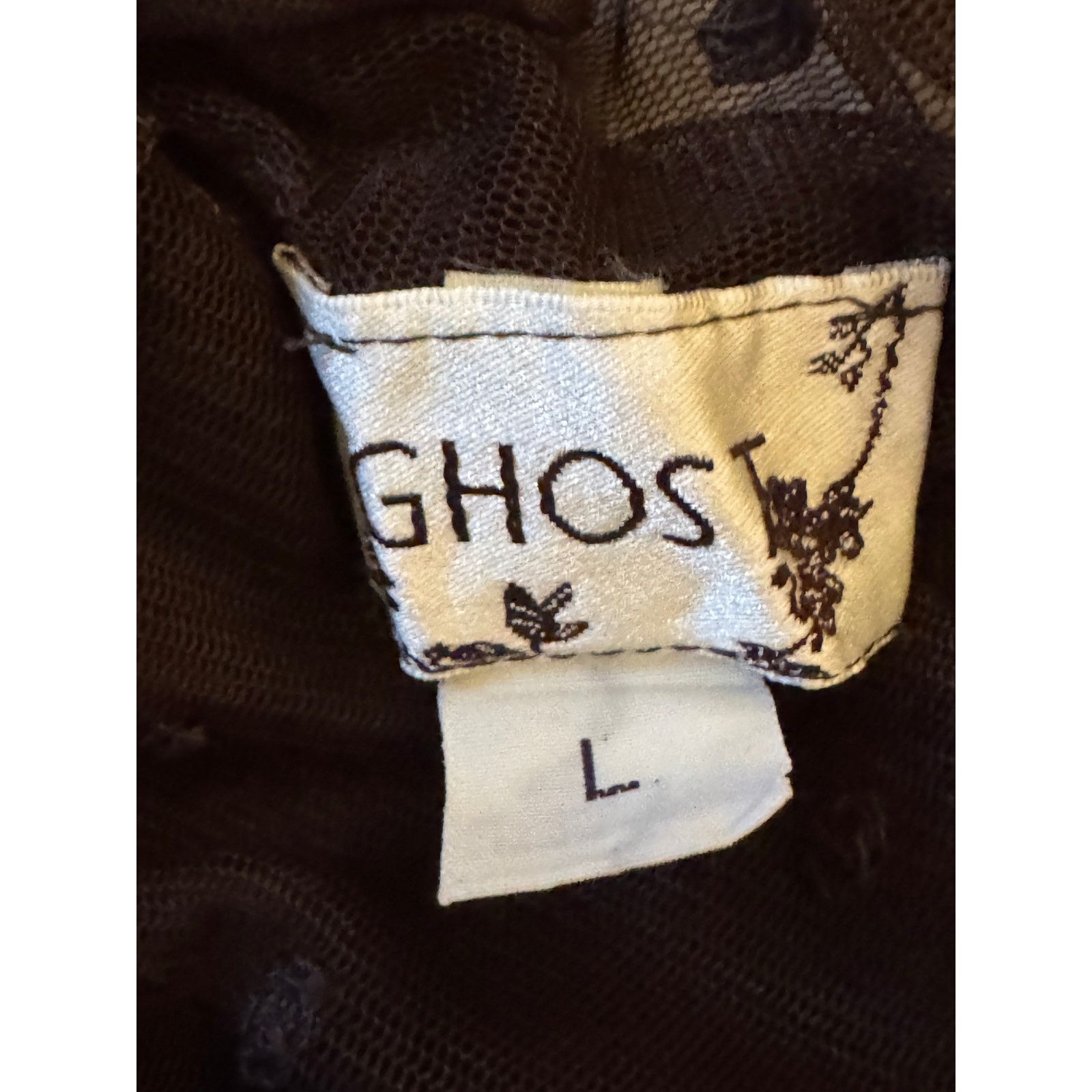 Other Ghost Brown Viscose/Rayon-Nylon Blend Mesh Long-Sleeves Size L / US 10 / IT 46 - 4 Thumbnail