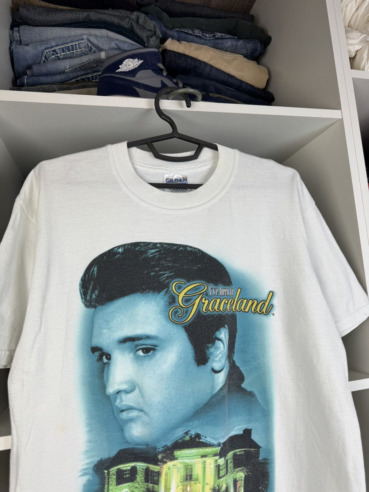 Gildan Vintage 1999 Elvis Presley "I've Been to Graceland" T-Shirt Size US M / EU 48-50 / 2 - 2 Thumbnail