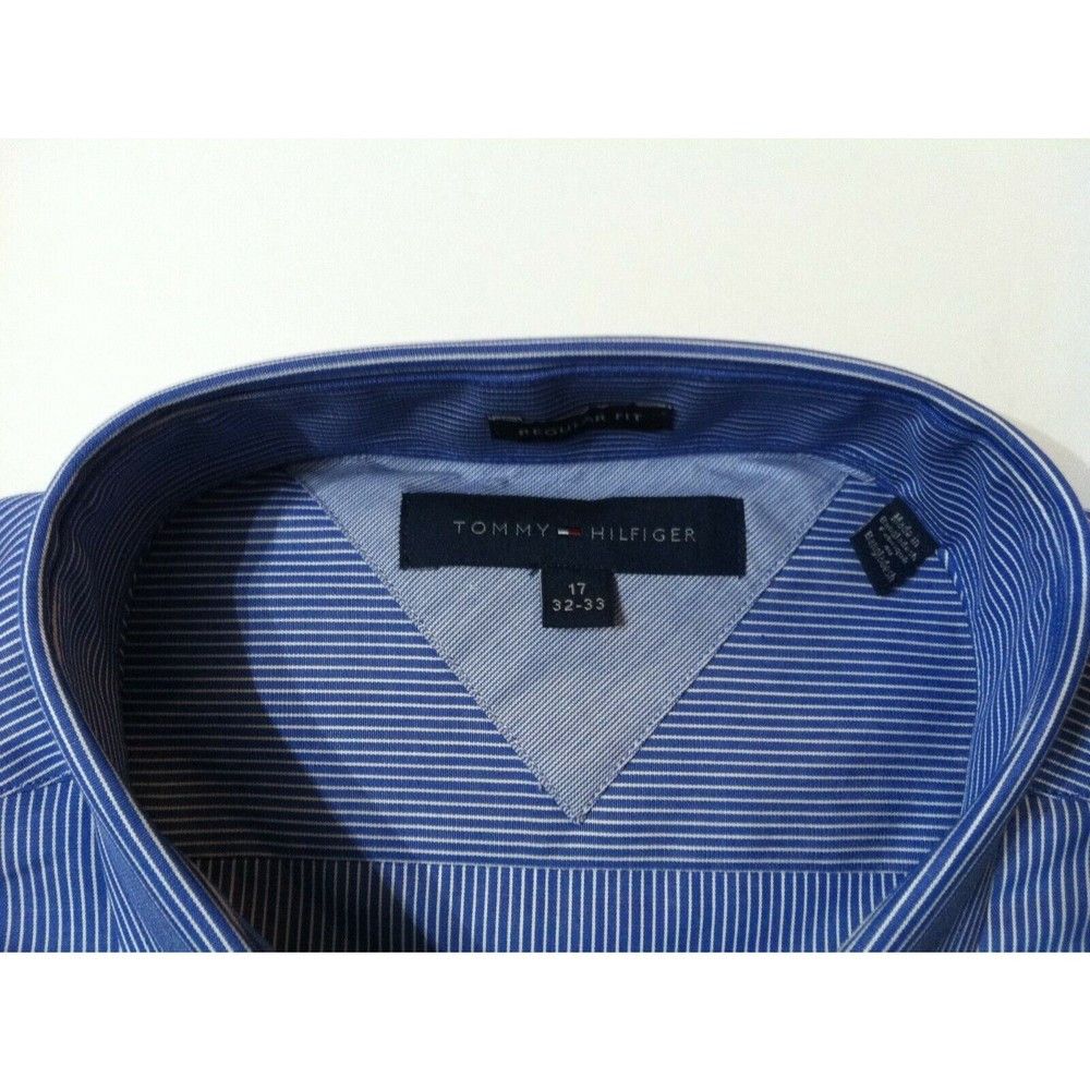 Tommy Hilfiger NWT TOMMY HILFIGER MENS NEW 100%COTTON DRESS SHIRT 17/32-33 Size US XL / EU 56 / 4 - 3 Thumbnail