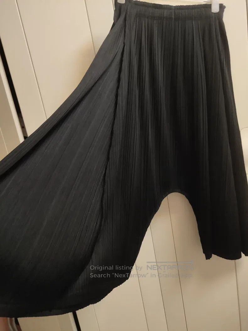 Issey Miyake Issey Miyake size:3 Black Loose Pants Size 22" - 2 Thumbnail