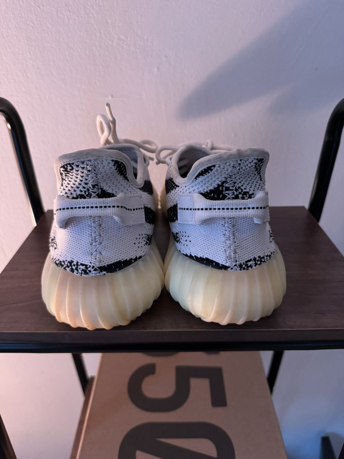 Yeezy Adidas Yeezy 350 Zebra Size US 11.5 / EU 44-45 - 5 Thumbnail