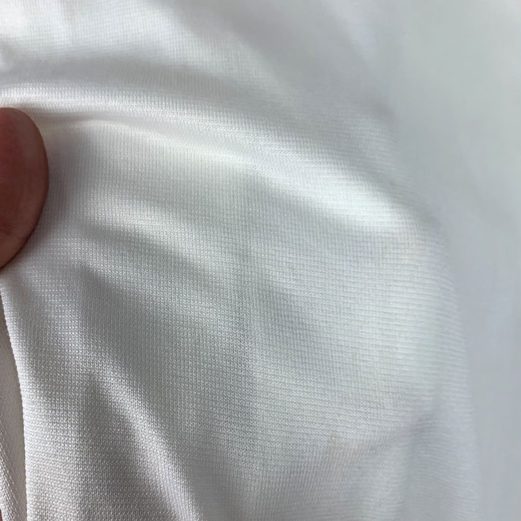 Sears VINTAGE Golden Comfort White T-Shirt 2XLT 70s Sears Polyester Blend Short Sleeve V-Neck Unisex Adults Shirt Mens Womens Size US XXL / EU 58 / 5 - 6 Thumbnail