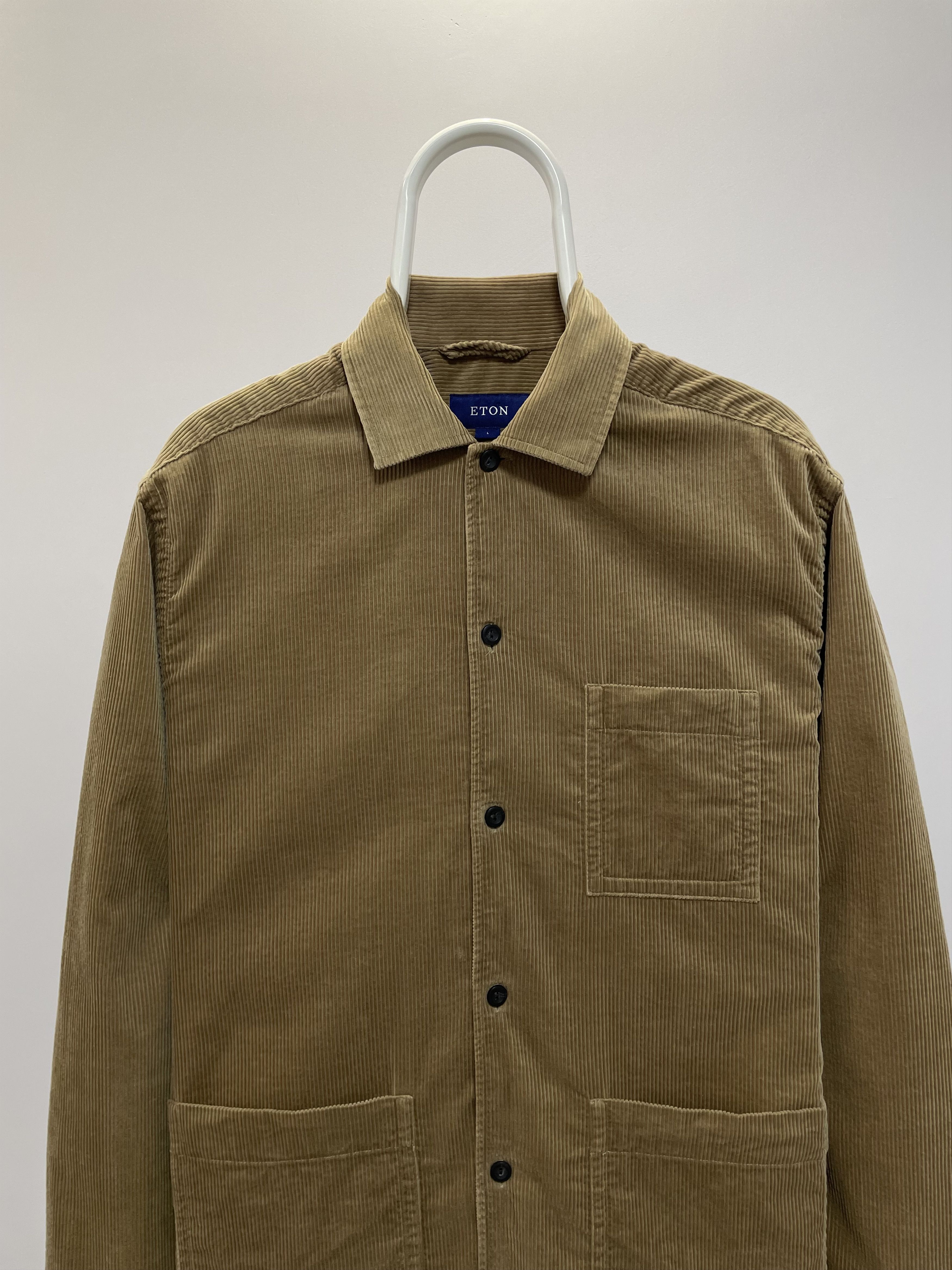 Eton ETON Overshirt Corduroy Brown Light Jacket Shirt Blazer Coat Size US L / EU 52-54 / 3 - 9 Thumbnail