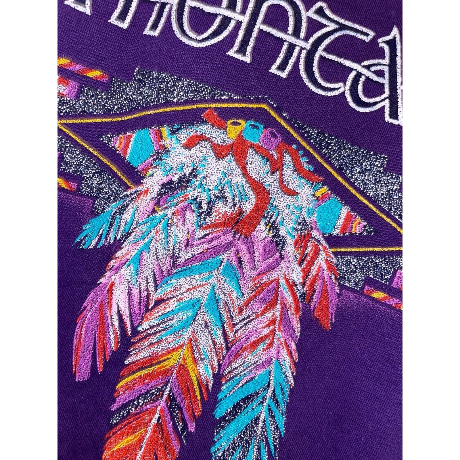 Jerzees Vintage Montana Native American Shirt Tee Feather 90s Large Size US L / EU 52-54 / 3 - 6 Thumbnail