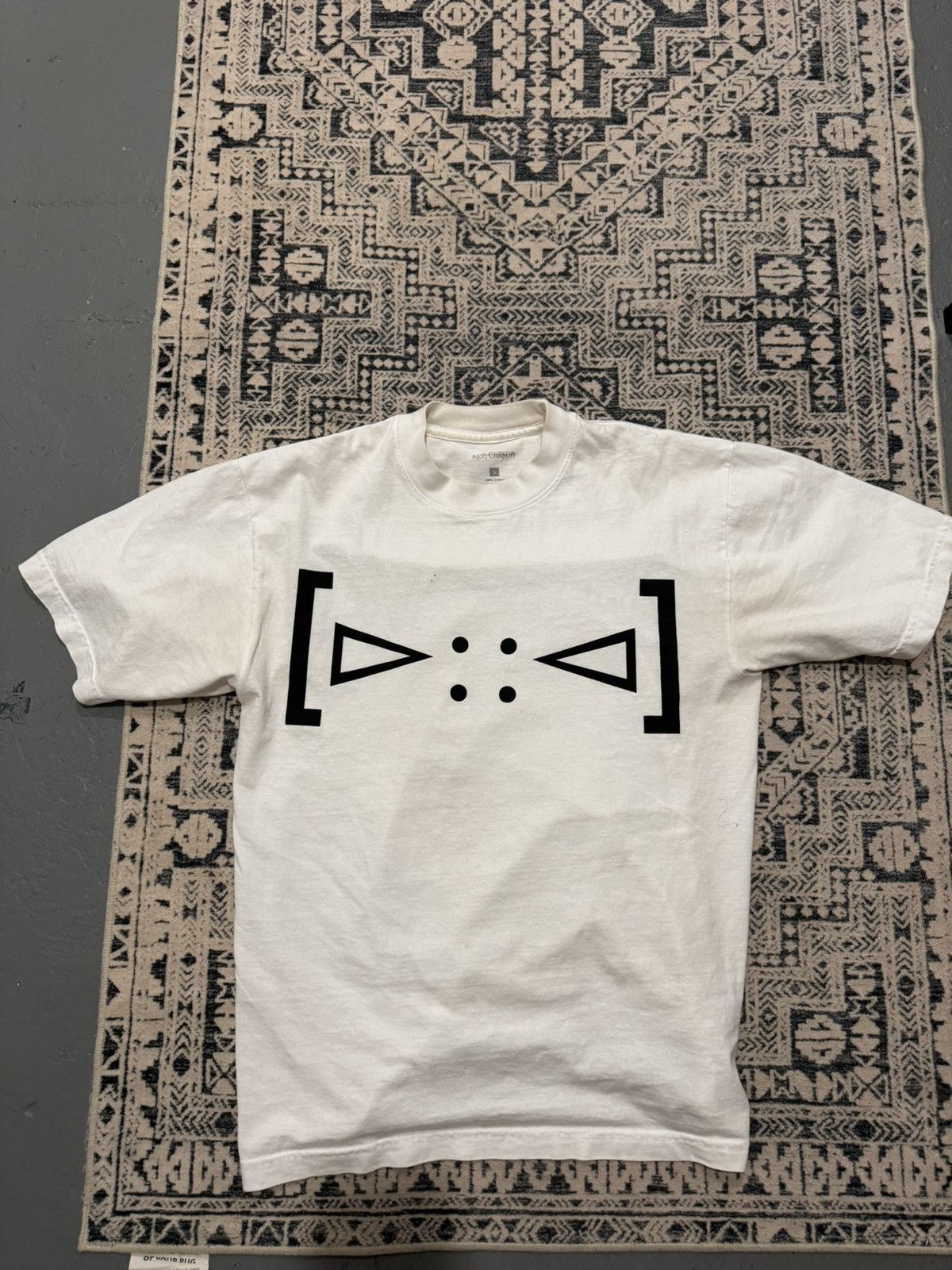 Streetwear Ken Carson Opium A Great Chaos Gimp Face White Tee shirt