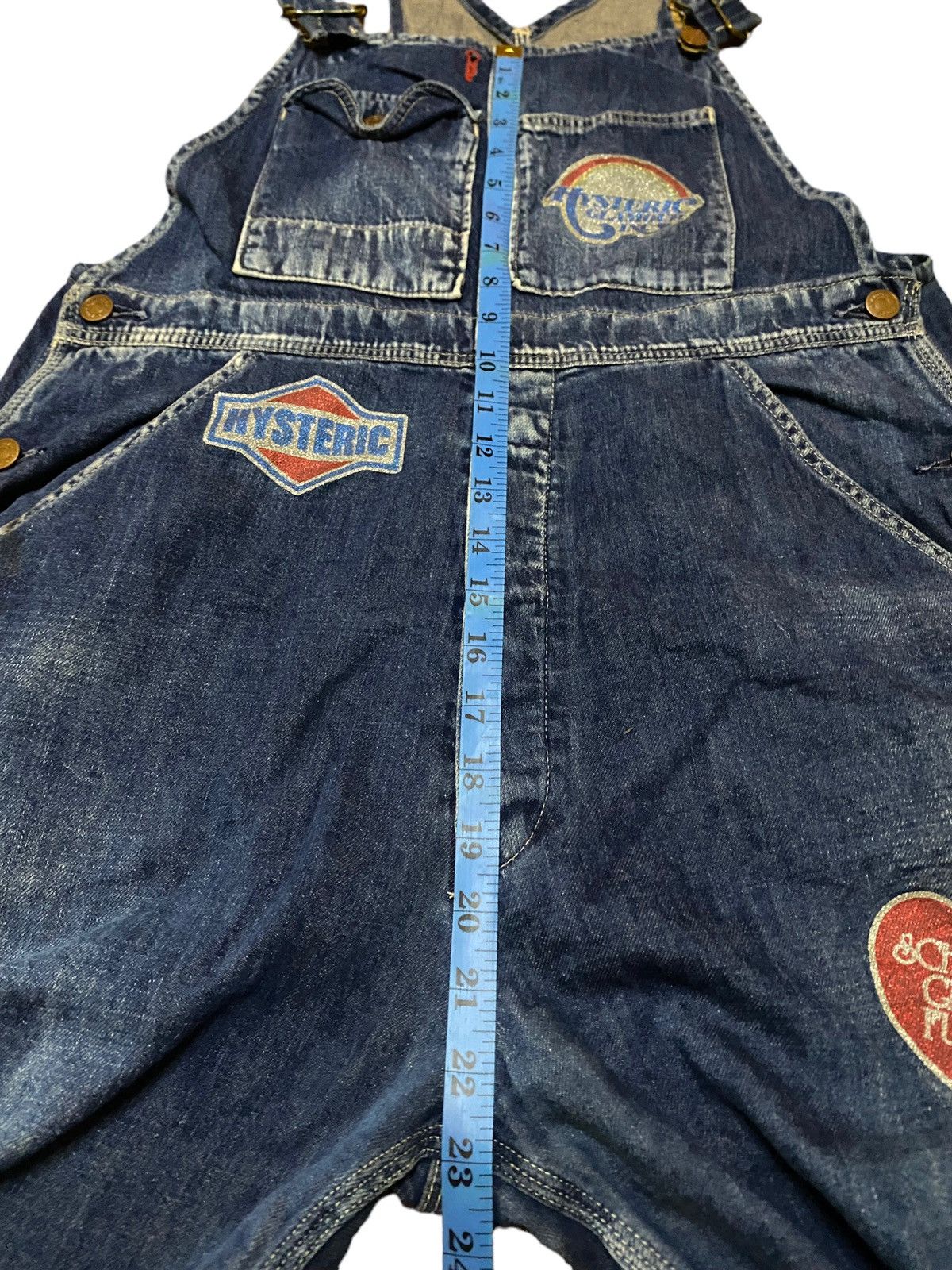 Hysteric Glamour 💥FinalDrop💥 Hysteric Glamour Indigo Blue Unisex Overalls Size US 35 - 7 Thumbnail