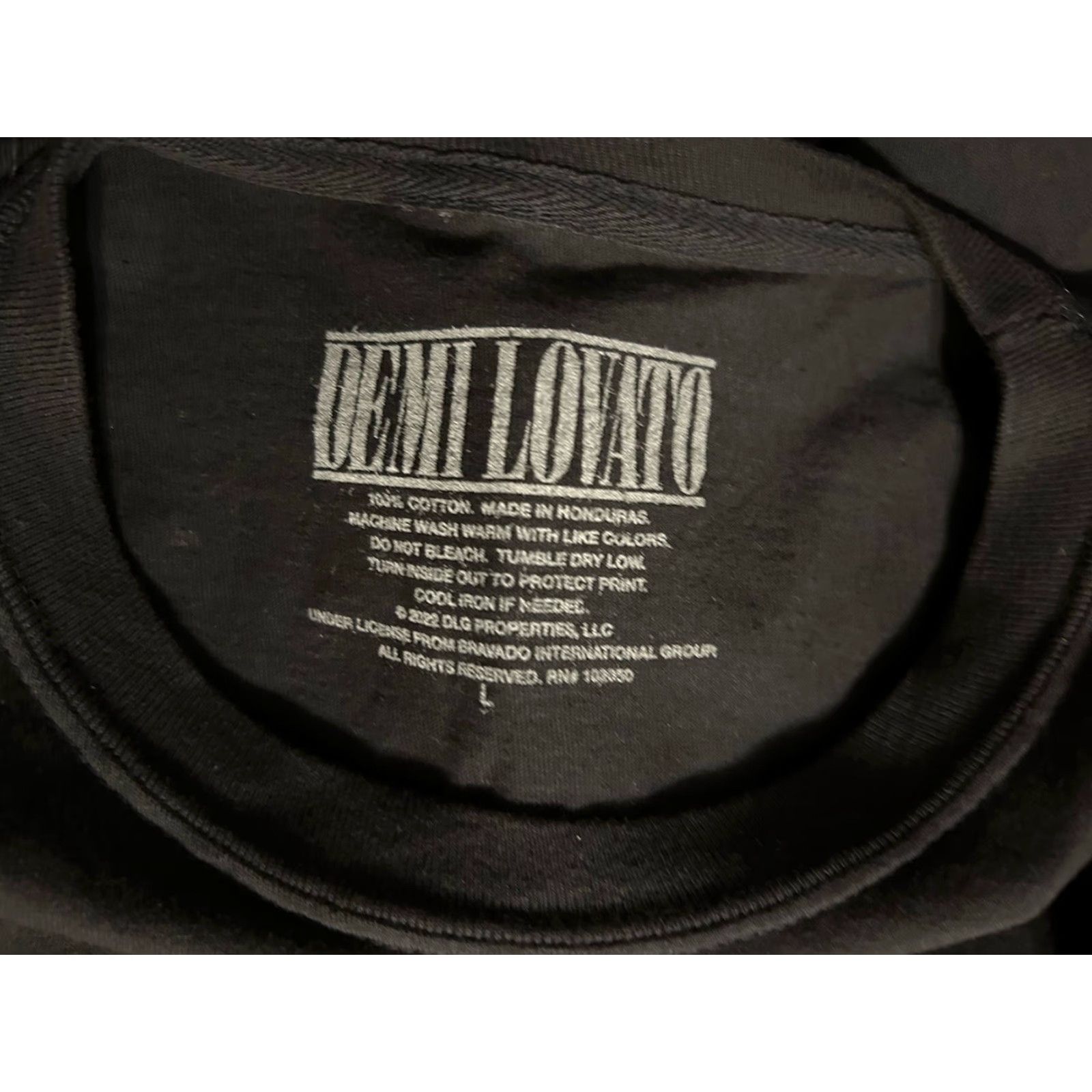 Doublet Demi Lovato Holy Fvck 2022 Tour Long Sleeve Shirt Black Adult Large Double Sided Crew Neck Unisex Top Tee? Size US L / EU 52-54 / 3 - 6 Thumbnail