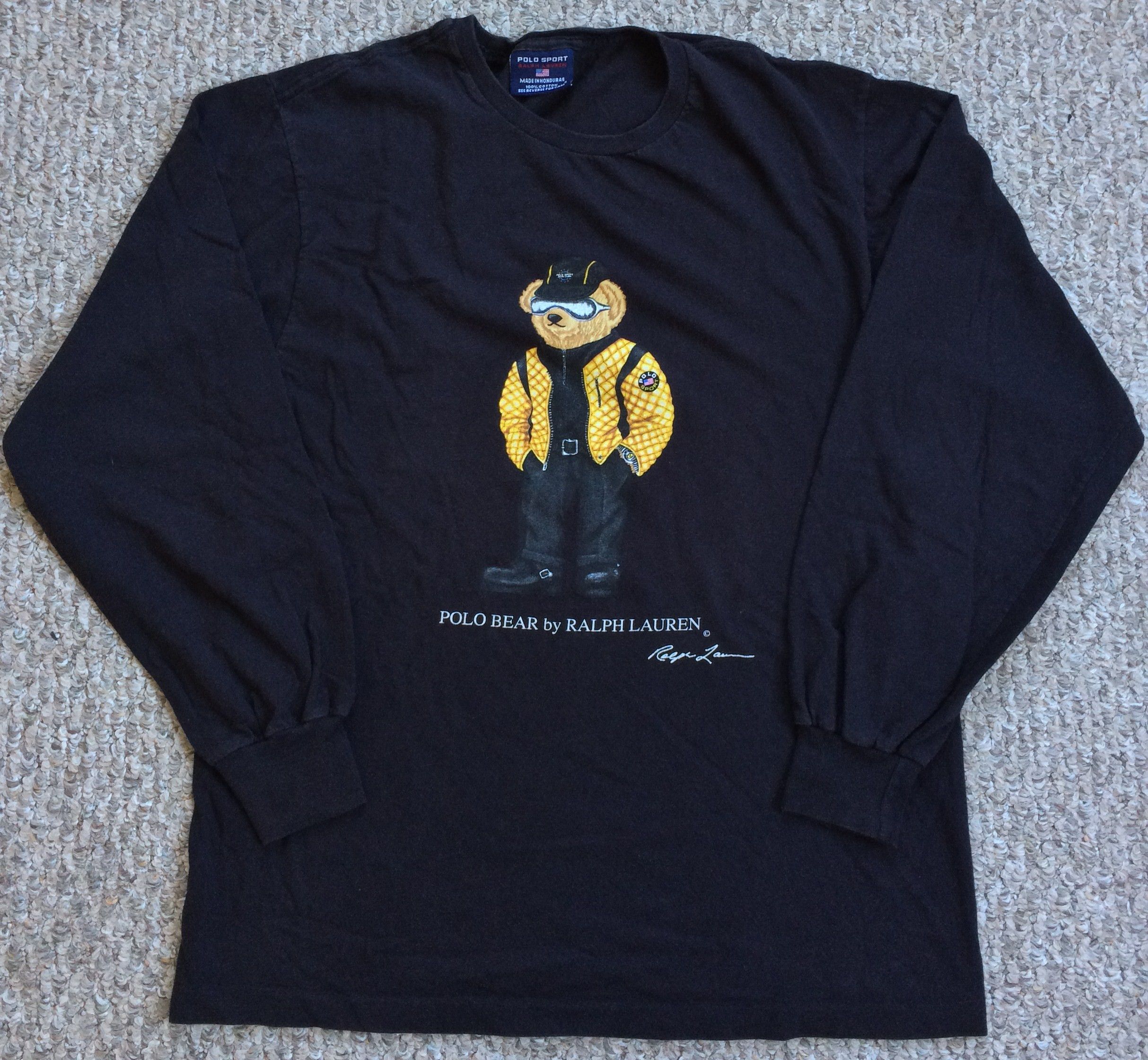 Polo Ralph Lauren Vintage 1990's Polo Ralph Lauren Cool Bear Long Sleeve Size US S / EU 44-46 / 1 - 1 Thumbnail