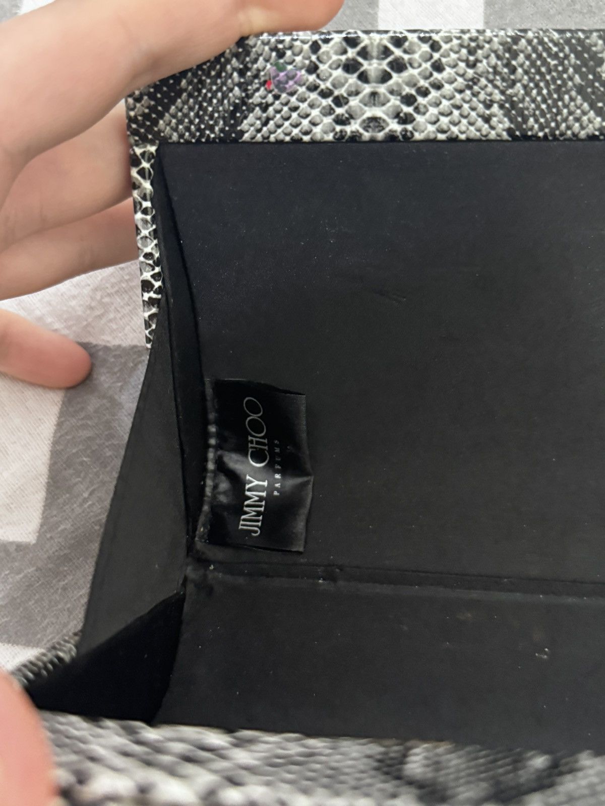 Jimmy Choo Jimmy Choo Parfums Snakeskin Print Clutch Bag / Makeup Bag Size ONE SIZE - 3 Thumbnail