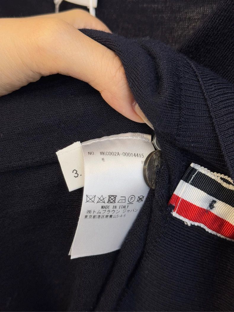 Thom Browne THOM BROWNE Navy Cashmere Sweater 2502-Nextarrow Size US L / EU 52-54 / 3 - 6 Thumbnail