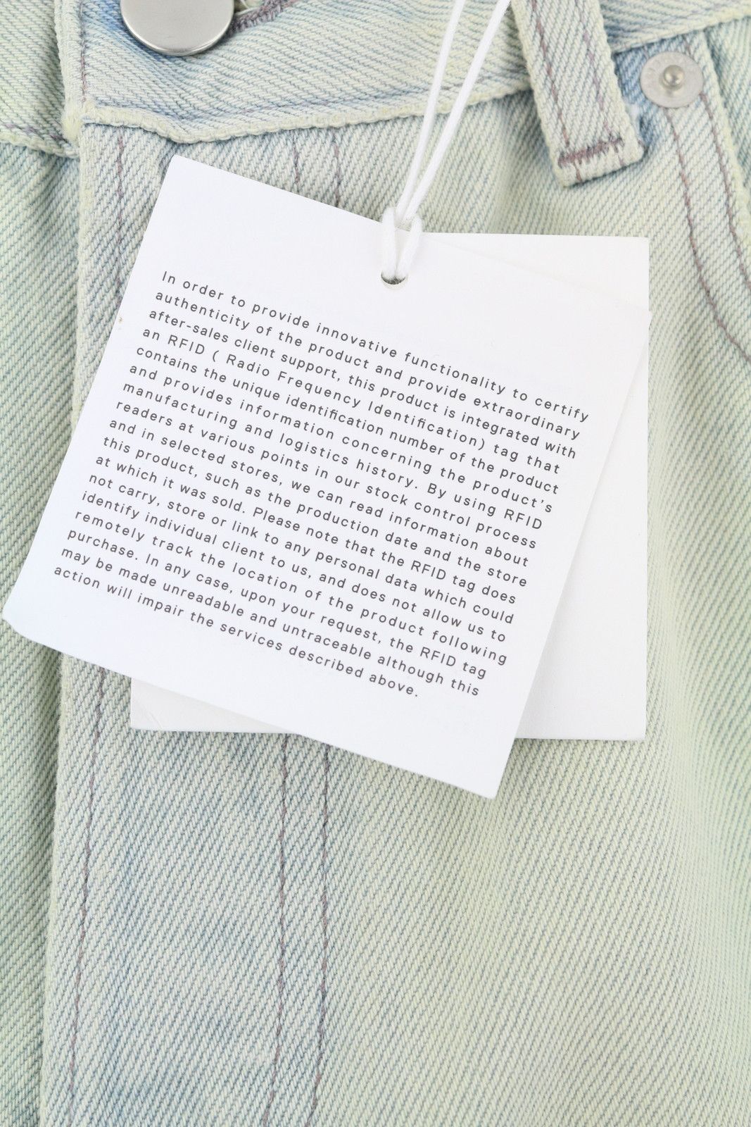 Ambush Design CARGO W32 Light Blue Faded Distress Jeans 86796 Size US 32 / EU 48 - 9 Thumbnail