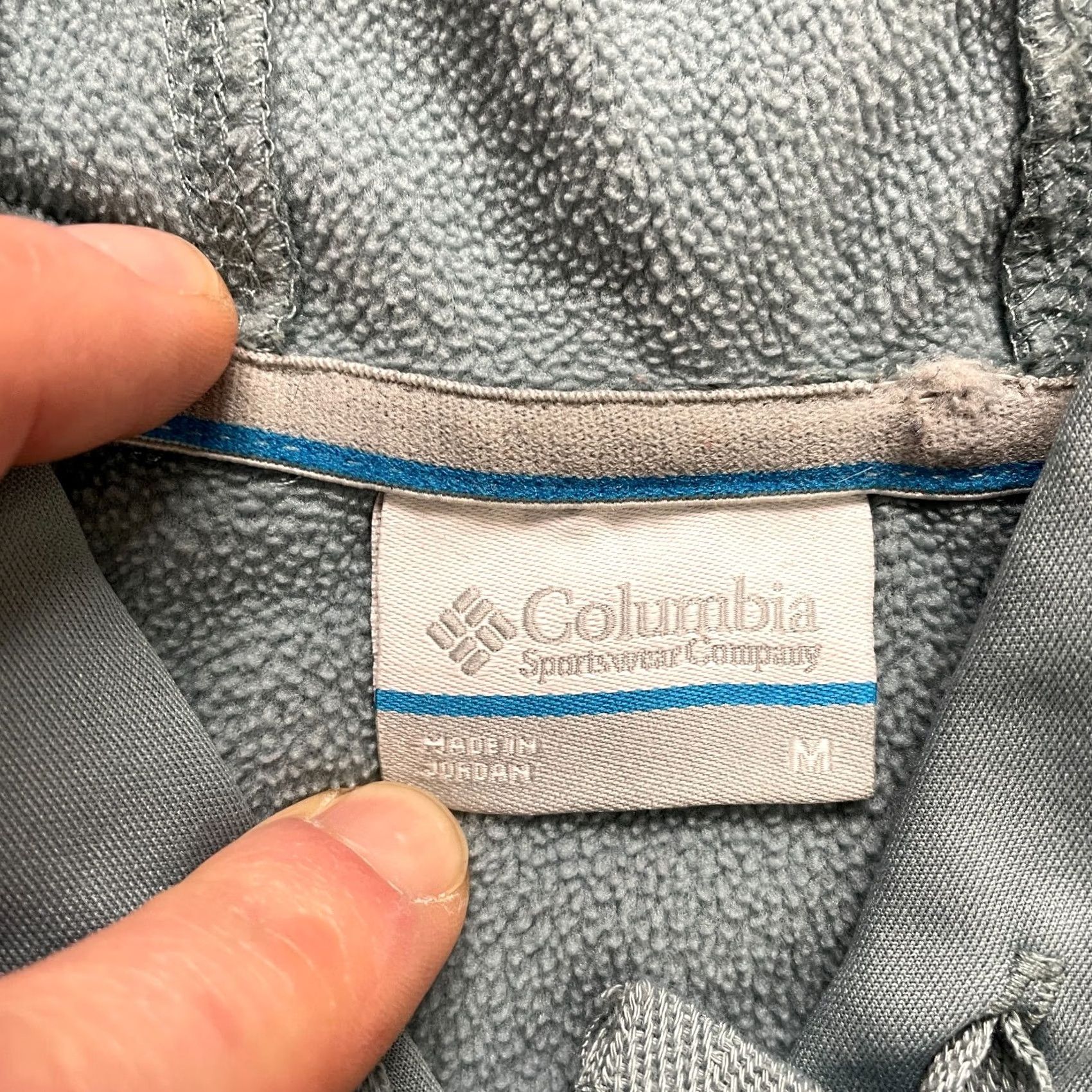 Vintage Columbia Hoodie Mens Medium Blue Pullover Logo Pocket Sweatshirt Sweatshirt Pullover Hooded Knit Cotton Regular Size US M / EU 48-50 / 2 - 6 Thumbnail