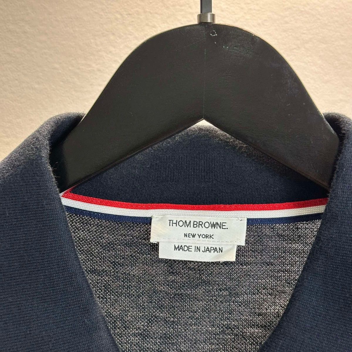Japanese Brand × Thom Browne THOM BROWNE STRIPED POLO SHIRT Size US L / EU 52-54 / 3 - 4 Thumbnail