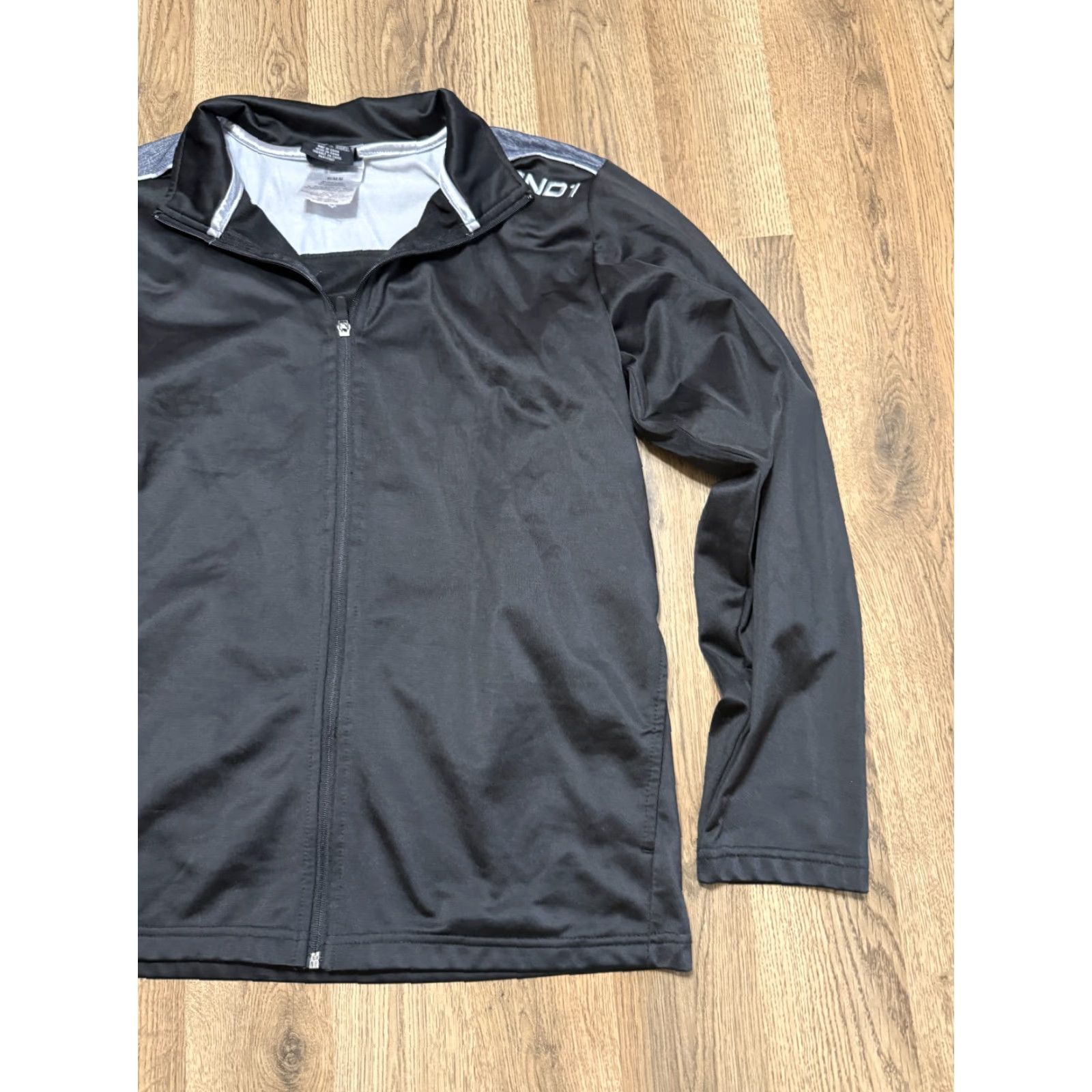 Vintage AND1 Sweatshirt Mens Size Medium Black Grey Long Sleeve Full Zip Size US M / EU 48-50 / 2 - 4 Thumbnail