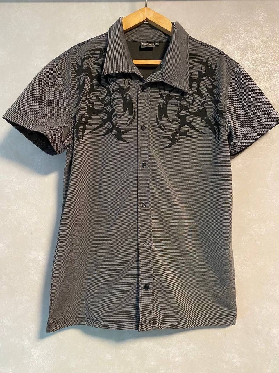 Japanese Brand Crazy Vintage Grunge Japanese Tribal Y2K Button Up Shirt Size US L / EU 52-54 / 3 - 1 Thumbnail