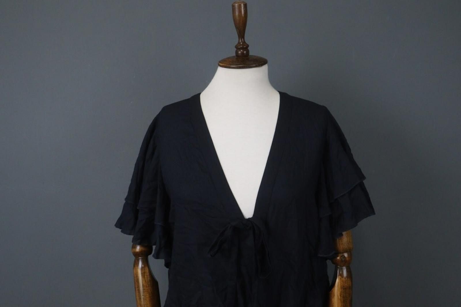 Free People Free People Navy 100%Rayon Call Me Later Bodysuit Size S Size ONE SIZE - 2 Thumbnail