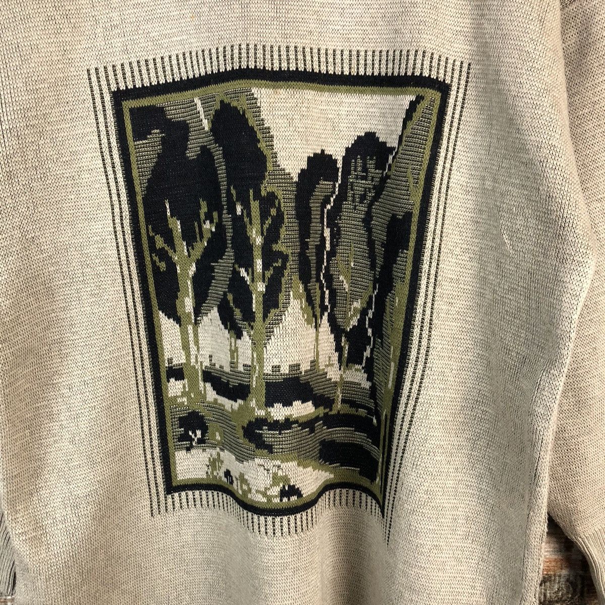 Japanese Brand Jarause art streetwear japan local Brown Knitwear #A2399 Size M / US 6-8 / IT 42-44 - 5 Thumbnail