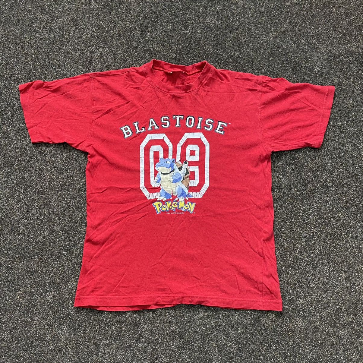 Vintage Vintage Y2K Blastoise Pokemon Graphic Tee Streetwear Baggy M Size US M / EU 48-50 / 2 - 1 Thumbnail