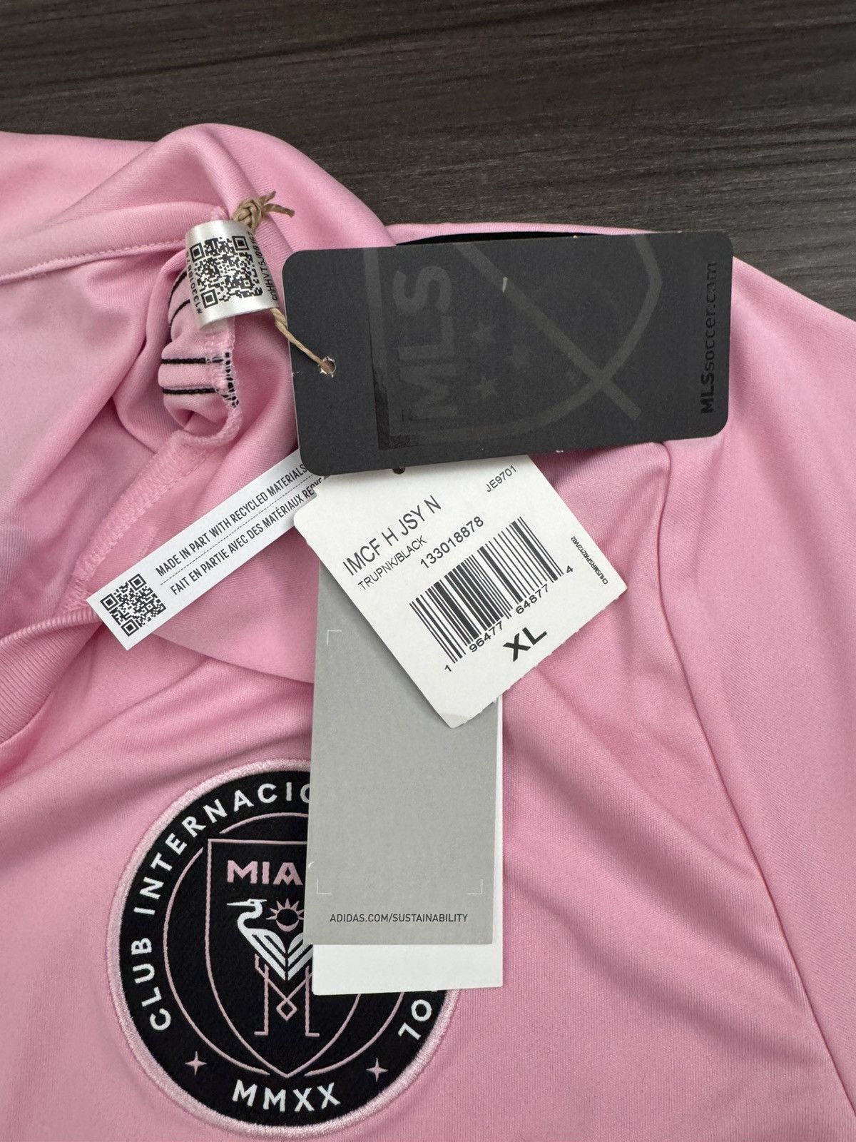 Adidas Adidas Inter Miami CF 22/23 Lionel Messi 10 Home Pink Jersey Size US XL / EU 56 / 4 - 8 Thumbnail