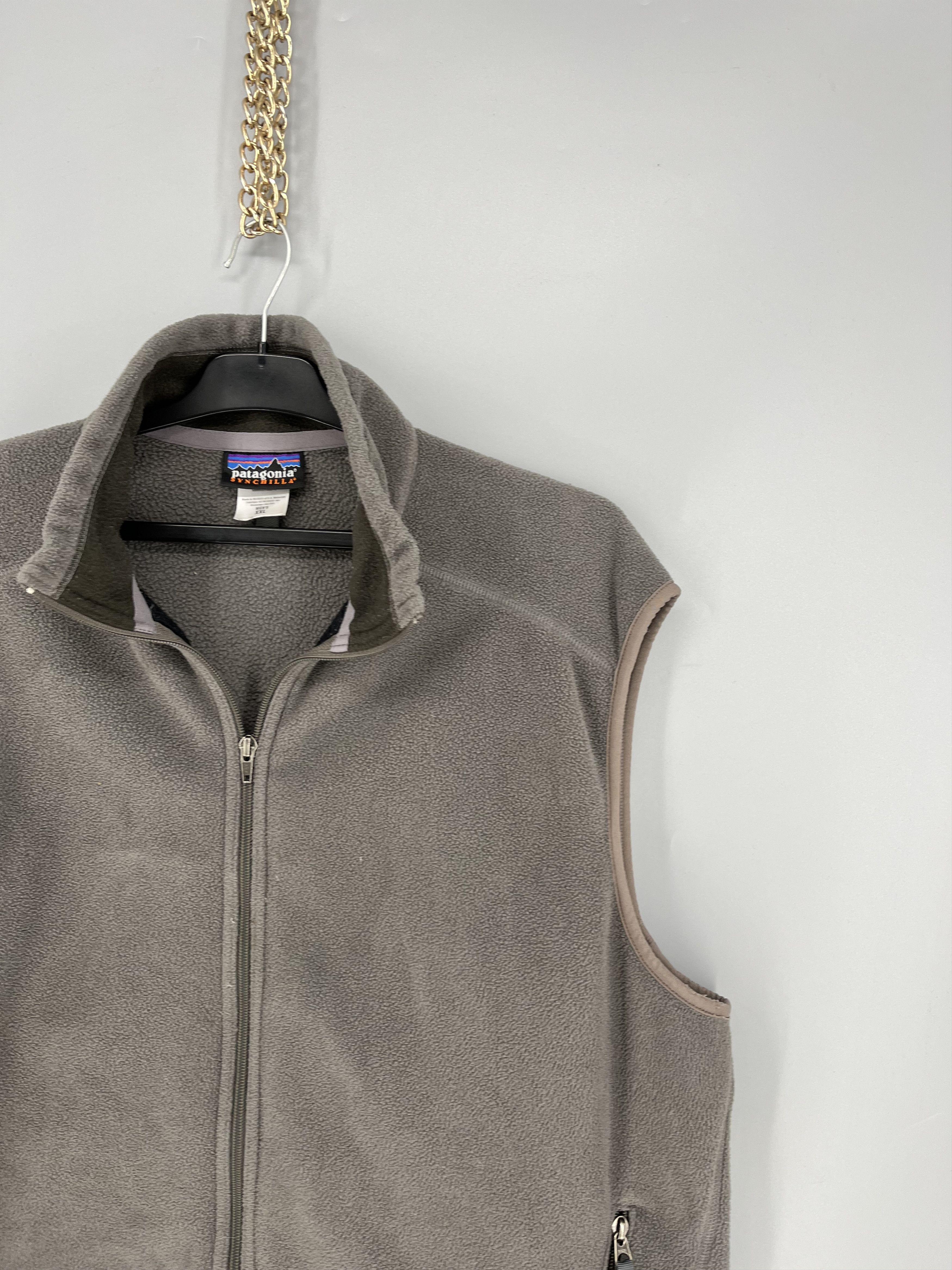Patagonia Vintage Patagonia Synchilla Fleece Vest Mens XXL Gray Size US XXL / EU 58 / 5 - 5 Thumbnail