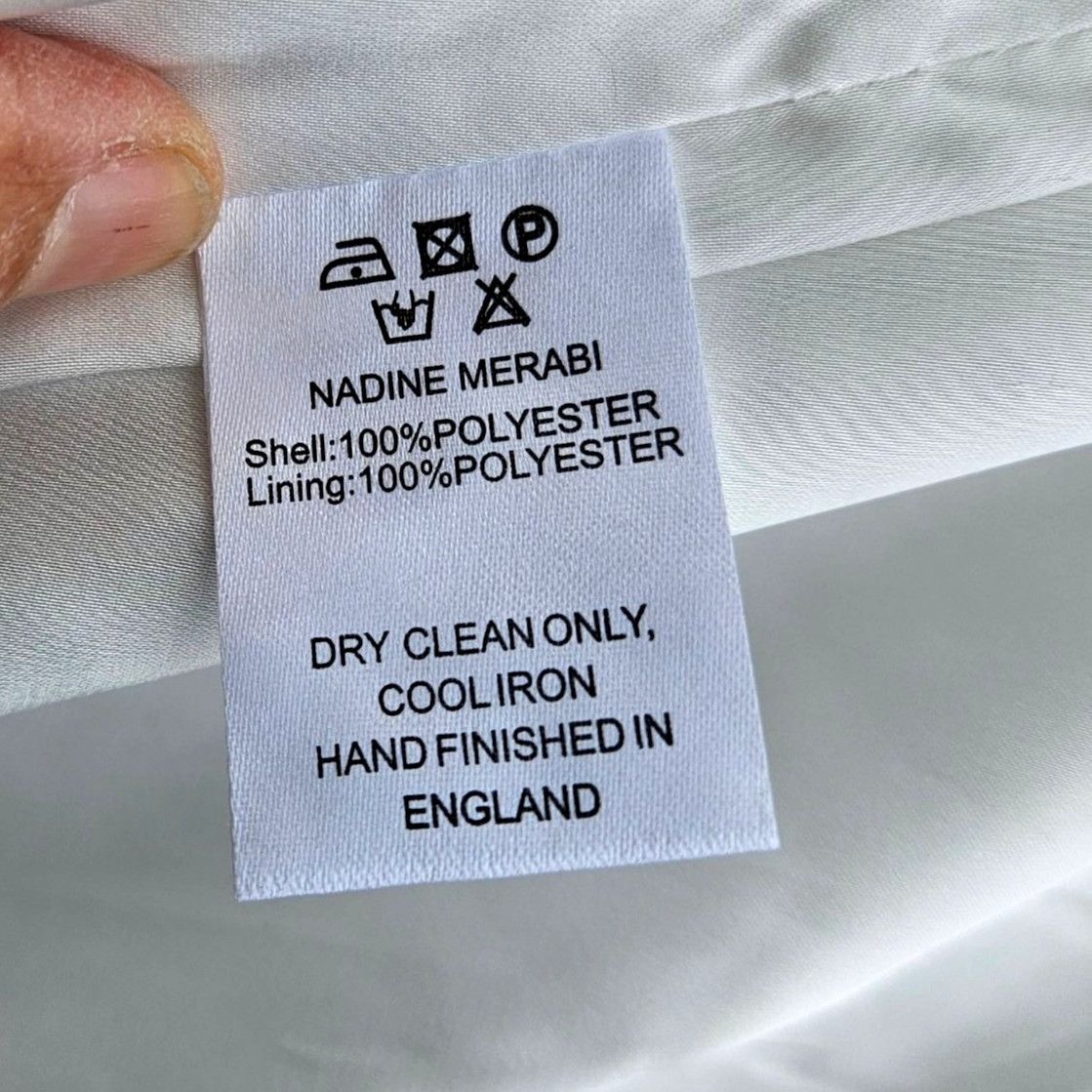 Other Nadine Merabi White Rhinestone Kira Two-Piece Set Top L Pant Size 36" / US 14 / IT 50 - 12 Thumbnail
