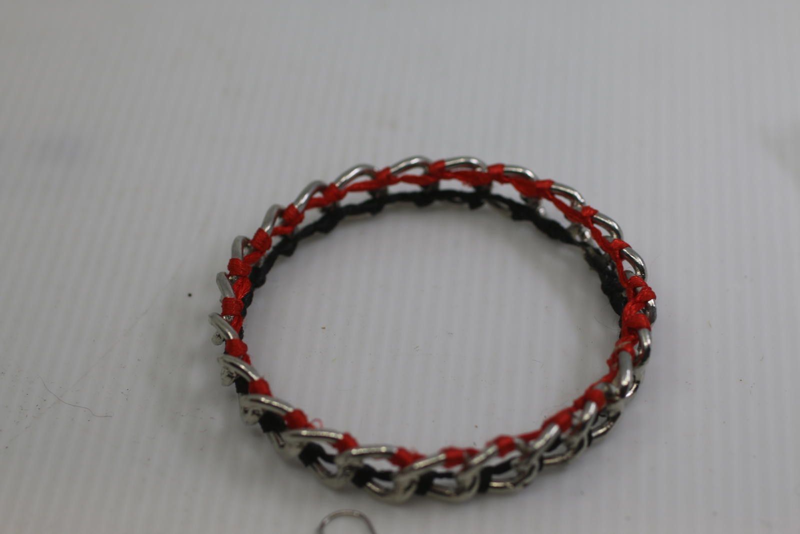 The Unbranded Brand Chain Bracelet & Drop Earrings Set – Black / Red Jewelry Size ONE SIZE - 3 Thumbnail