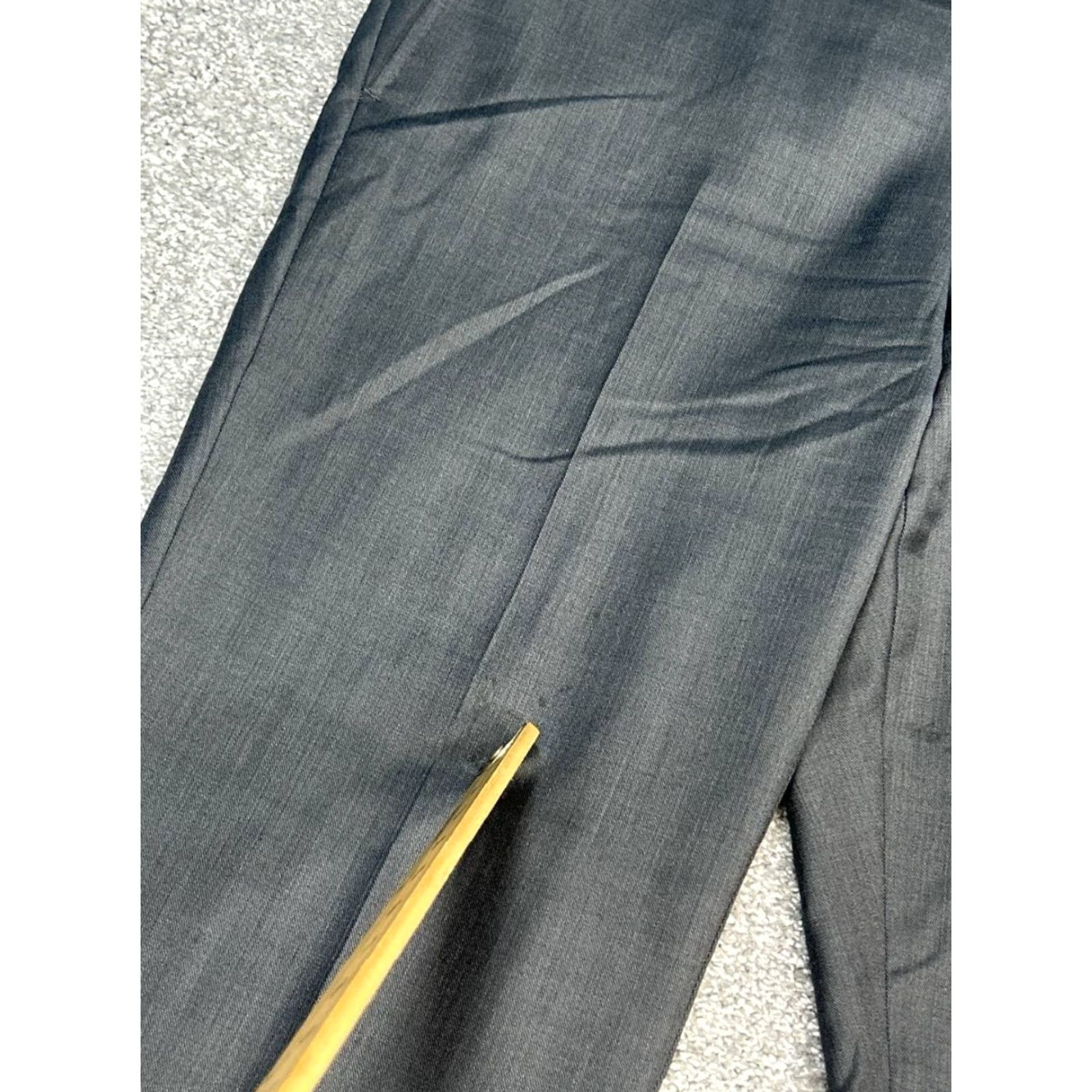 Vintage Ted Baker Jefferson Dress Pants Mens 35R Black Wool Business Low Rise Straight Size US 35 - 7 Thumbnail