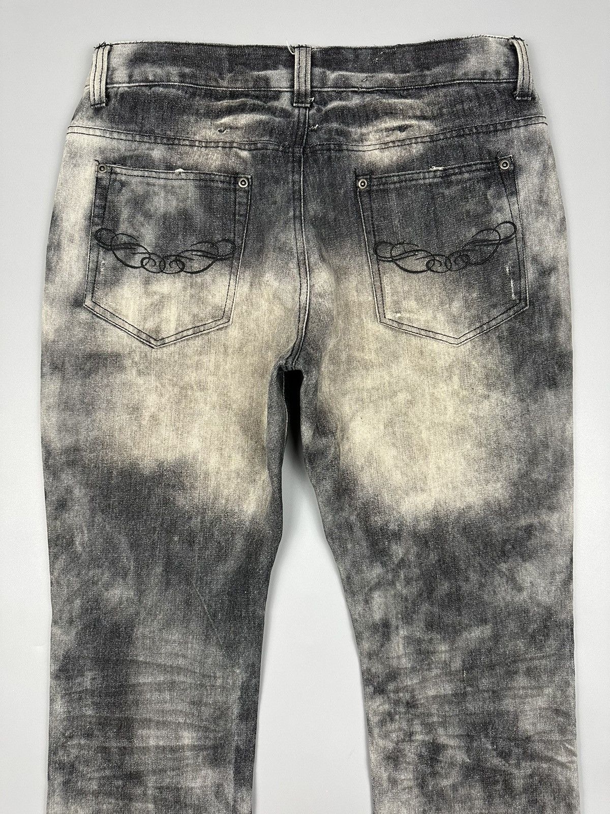 In The Attic × Seditionaries 🔥Rare🔥In The Attic Homme Distressed Smoke Denim Size US 33 - 6 Thumbnail