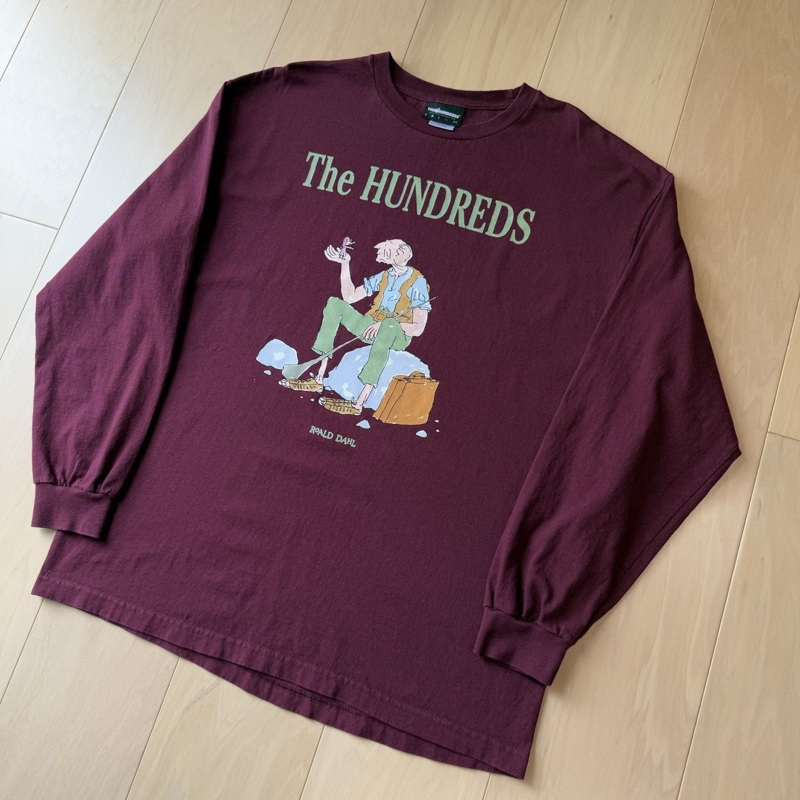 The Hundreds The Hundreds Roald Dahl Shirt XL Maroon Long Sleeve BFG Size US XL / EU 56 / 4 - 8 Thumbnail