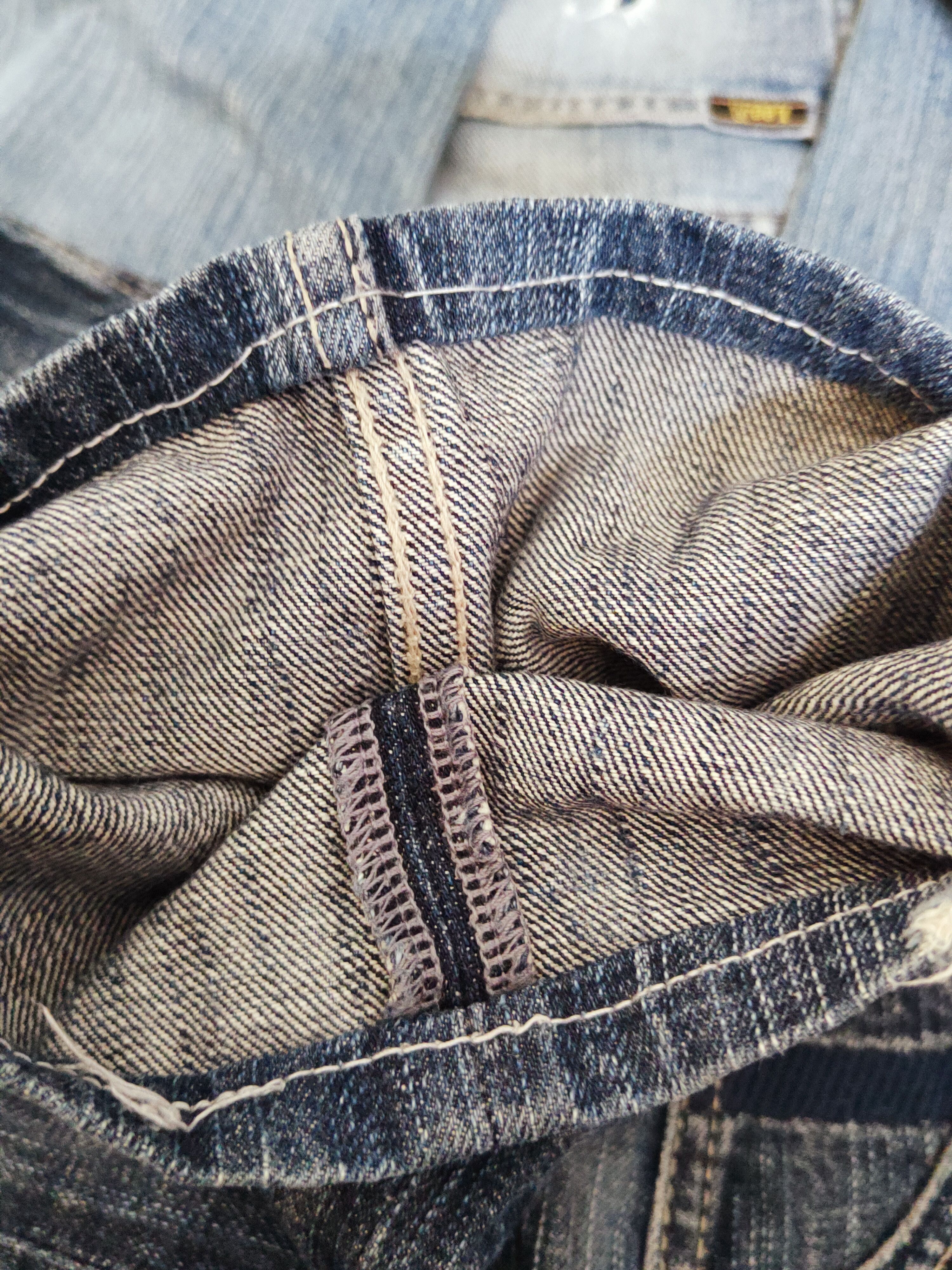 Japanese Brand Villand Dark Blue Distressed Ripped Jeans #W656 Size US 32 / EU 48 - 13 Thumbnail