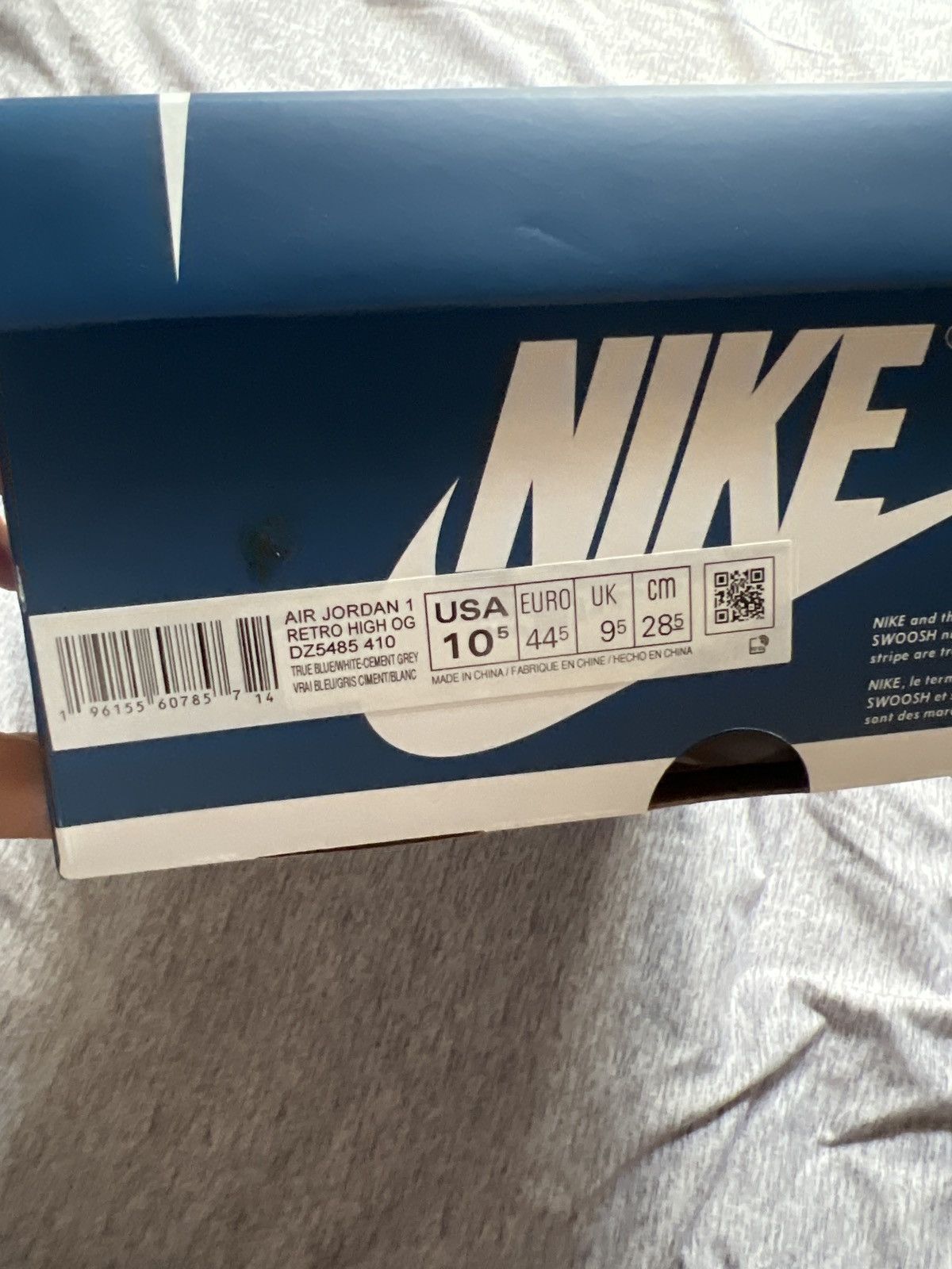 Jordan Brand Air Jordan 1 True Blue Size US 10.5 / EU 43-44 - 7 Thumbnail