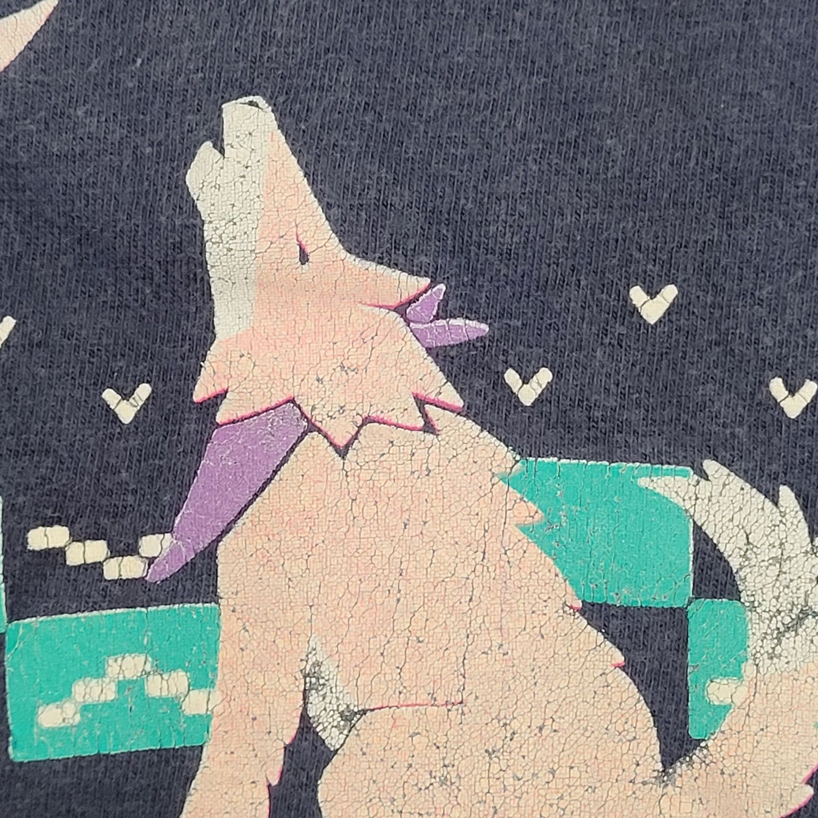 Other VTG 90s Colorado Howling Wolf Shirt Womens XL Black Pink USA Size XL / US 12-14 / IT 48-50 - 4 Thumbnail