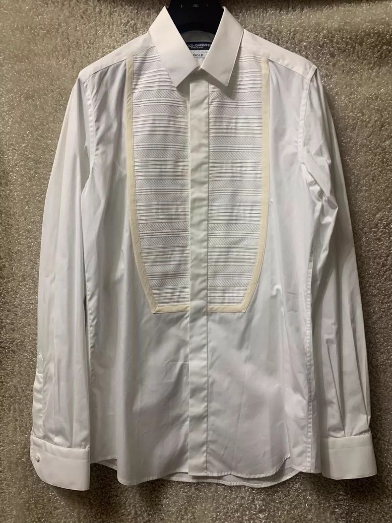 Dolce & Gabbana Dolce & Gabbana Men's White Shirt Size US M / EU 48-50 / 2 - 1 Thumbnail