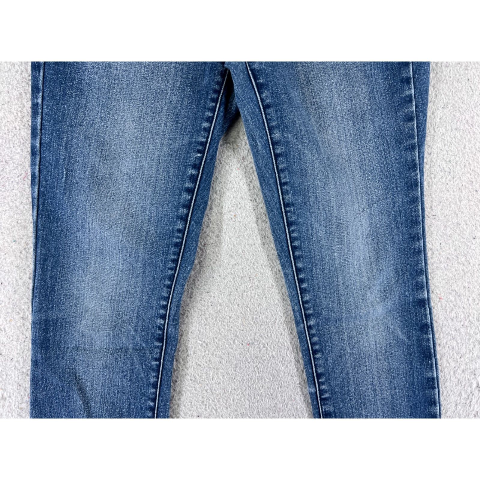 XOXO XOXO Jeans Women's Jeans Denim Blue 25x27 Skinny Low Rise 5-Pocket Embroidered Zipper Button Floral Cotton Stretch Read Size 25" / US 0 / IT 36 - 3 Thumbnail