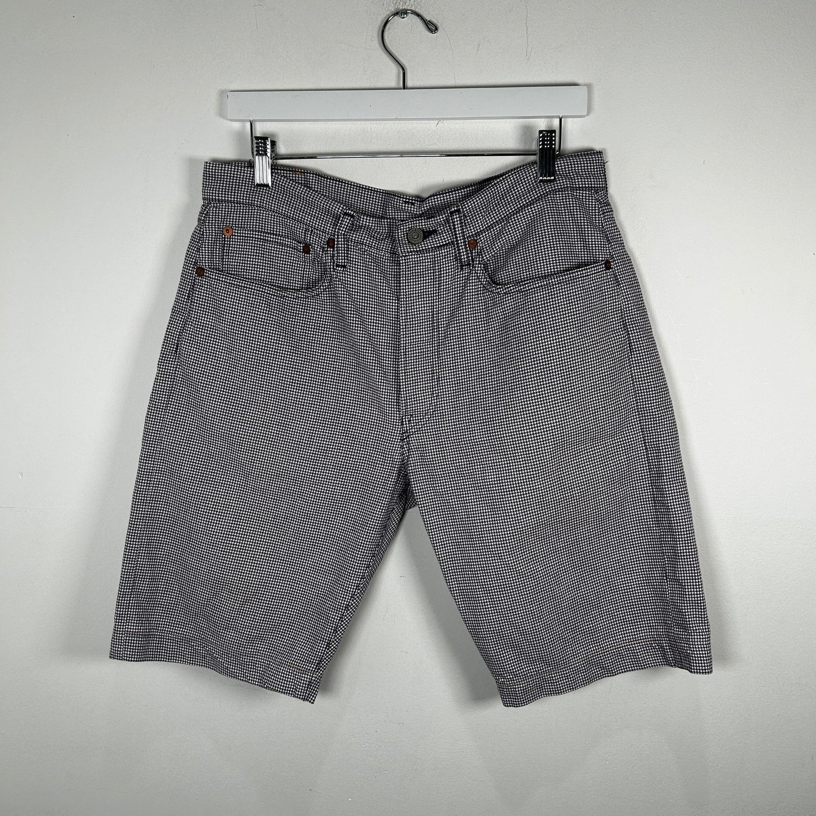 Kapital Blue Houndstooth Shorts Size 36