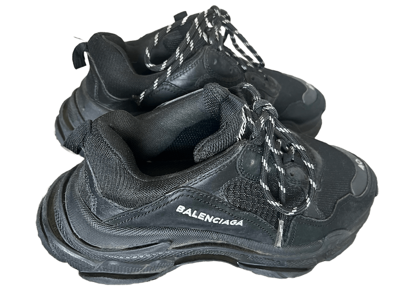 Balenciaga Triple S Balenciaga Sneakers Black Size US 7 / EU 40 - 3 Thumbnail