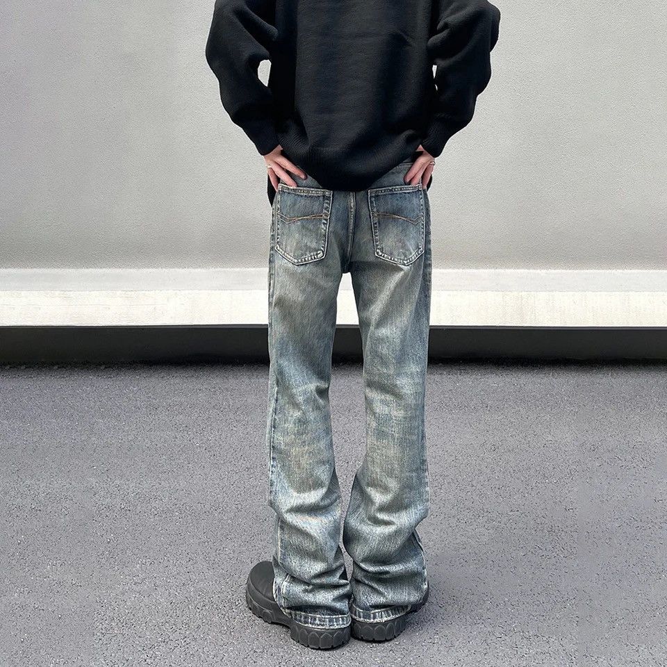 Denime × Japanese Brand × Vintage Jeans Men Y2k Streetwear Casual Straight-leg Baggy Stacked Size US 32 / EU 48 - 2 Thumbnail