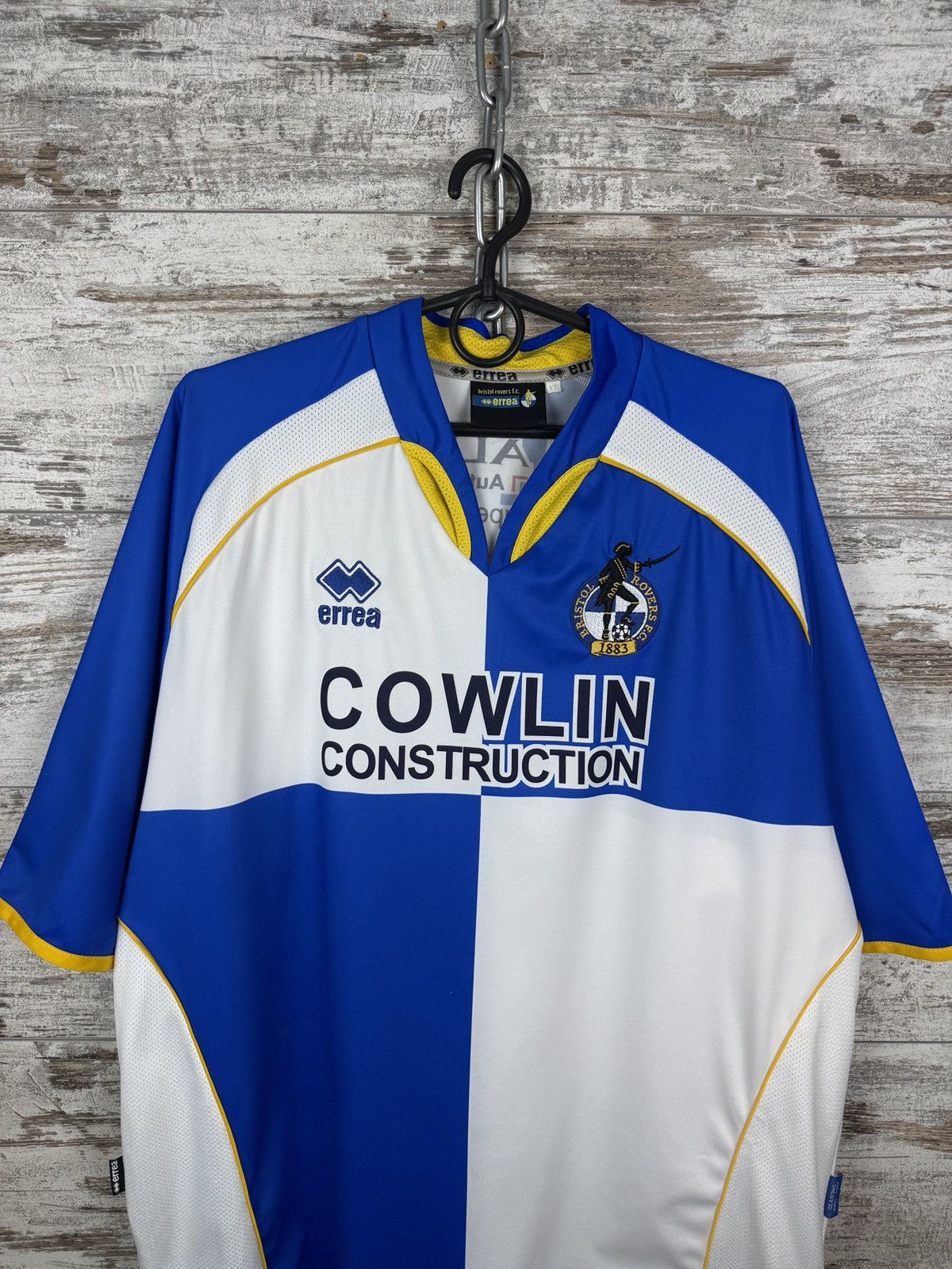 Errea Vintage Errea Bristol Rovers home T-shirt soccer jersey tee Size US XL / EU 56 / 4 - 2 Thumbnail