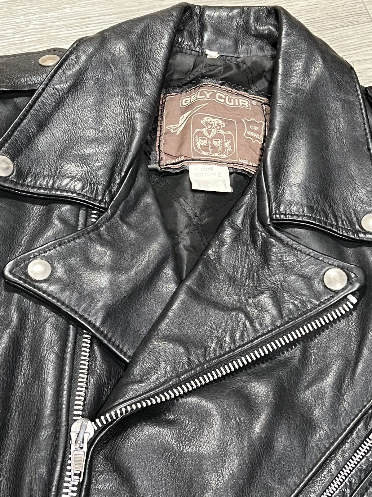 Vintage Vintage men’s leather motorcycle jacket Size US L / EU 52-54 / 3 - 4 Thumbnail