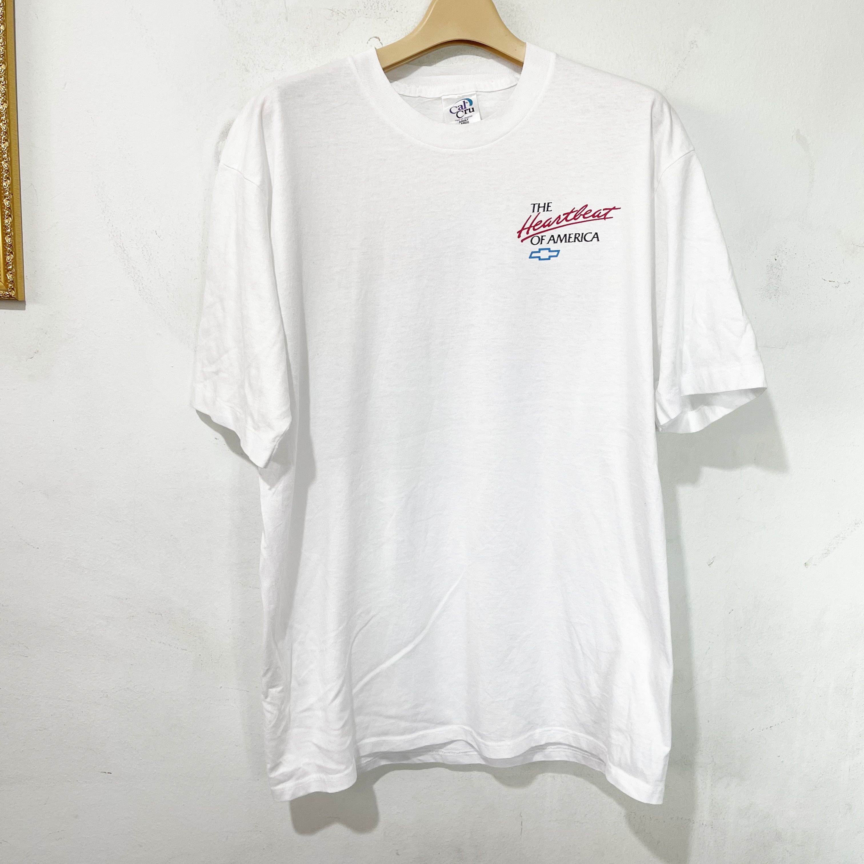 Vintage Vintage 1990 Chevy Heartbeat of America T-Shirt Size US L / EU 52-54 / 3 - 4 Thumbnail