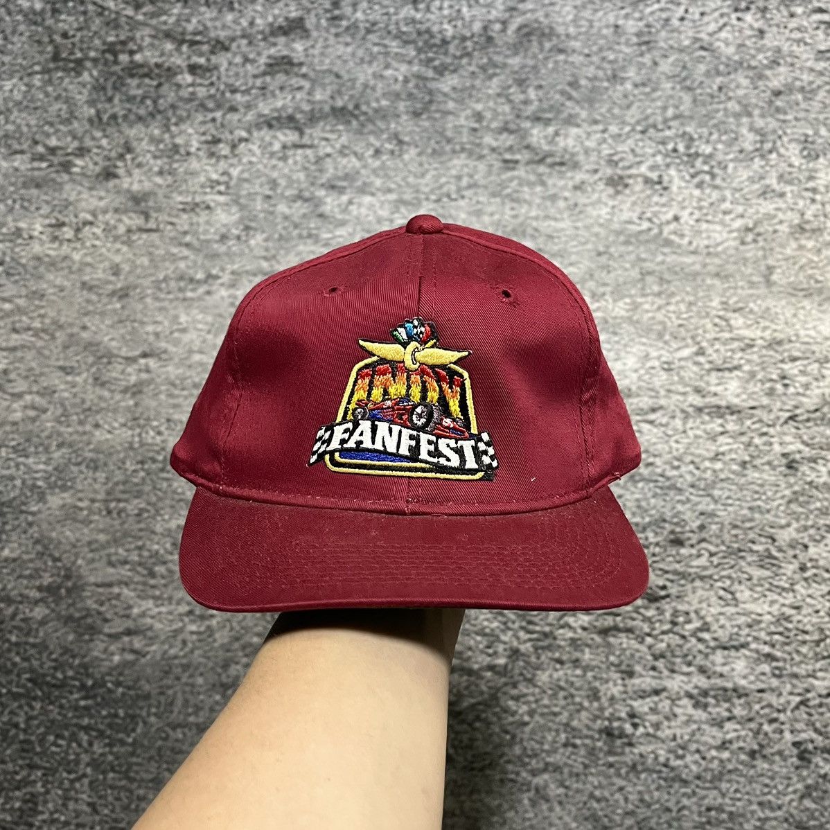 Vintage Vintage 90s Indy 500 Fan Fest Snapback Hat Size ONE SIZE - 1 Thumbnail