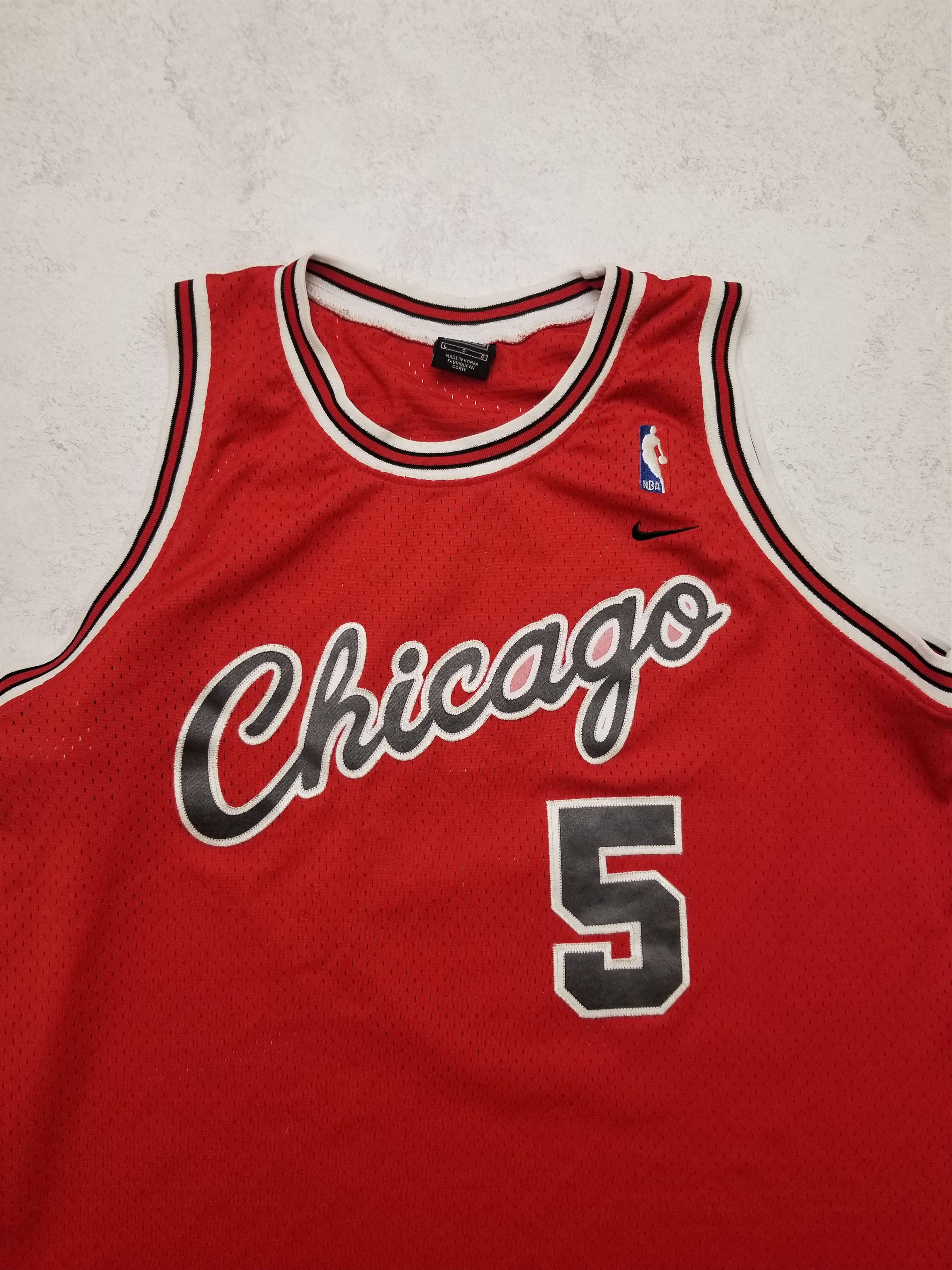 Nike VTG NBA Nike Chicago Bulls Jalen Rose Jersey Size US L / EU 52-54 / 3 - 14 Thumbnail