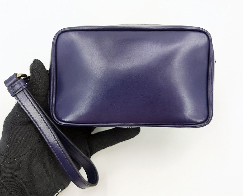 Jil Sander JIL SANDER navy small minimalist purple clutch Size ONE SIZE - 5 Thumbnail