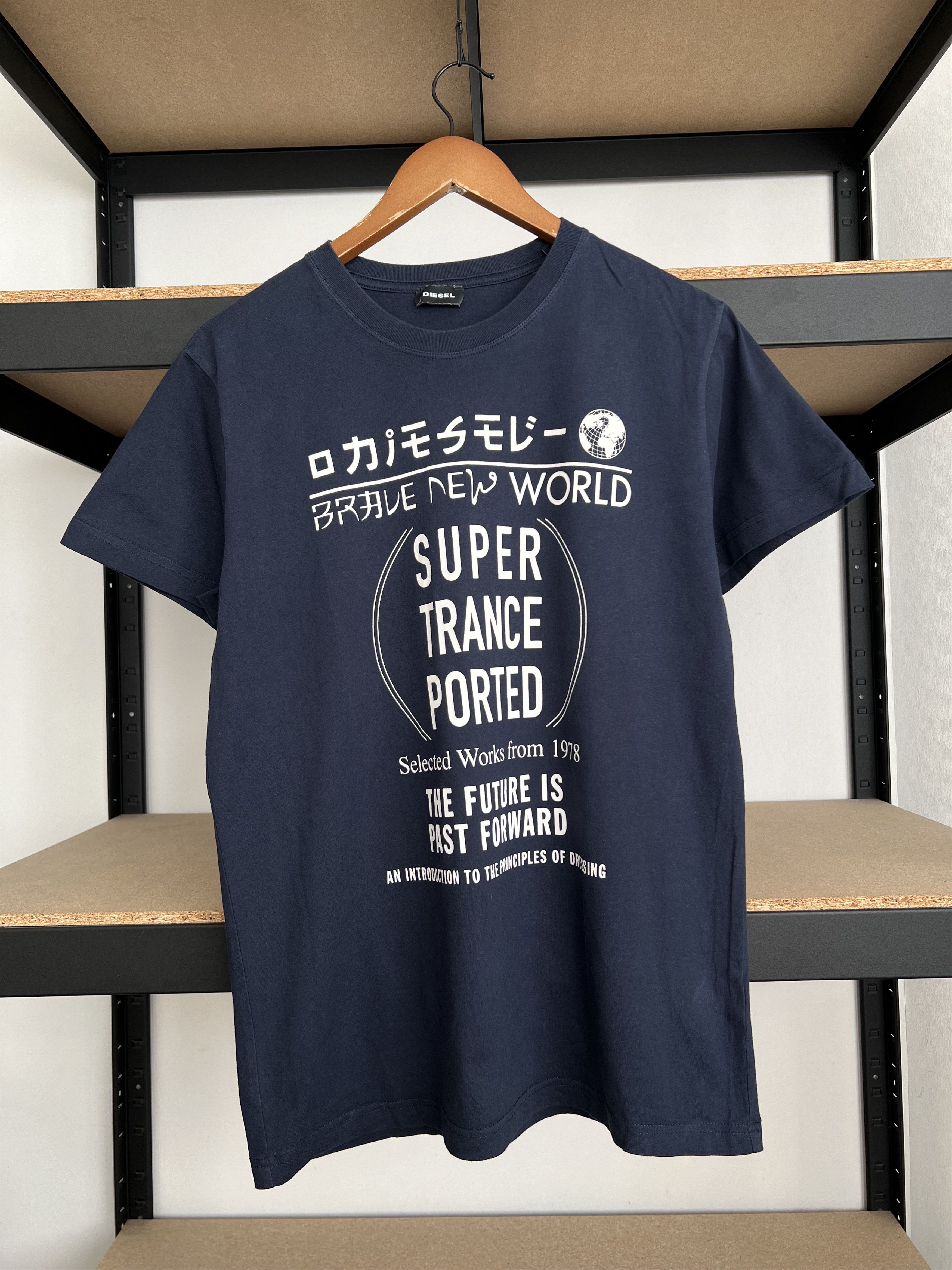 Diesel Diesel Super Trance Ported Navy T-shirt Size US L / EU 52-54 / 3 - 2 Thumbnail