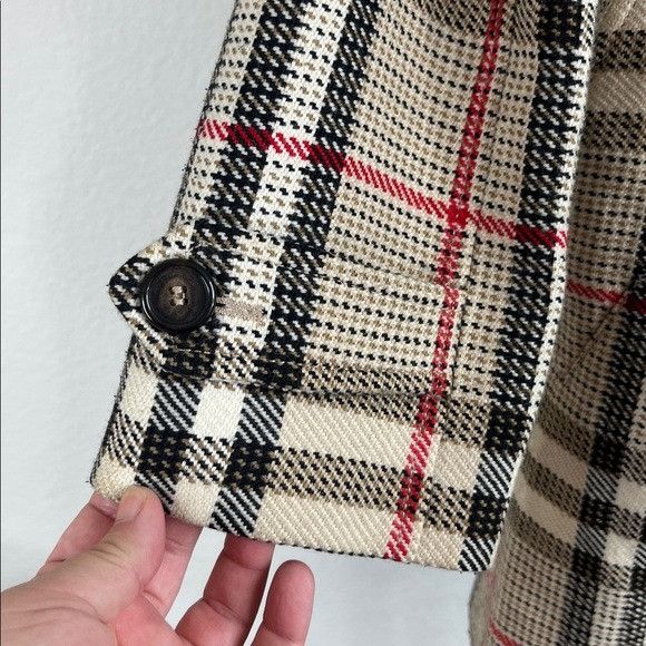Burberry Burberry Longdon VTG 00's Nova Check Peacoat Double Breasted Size L / US 10 / IT 46 - 6 Thumbnail