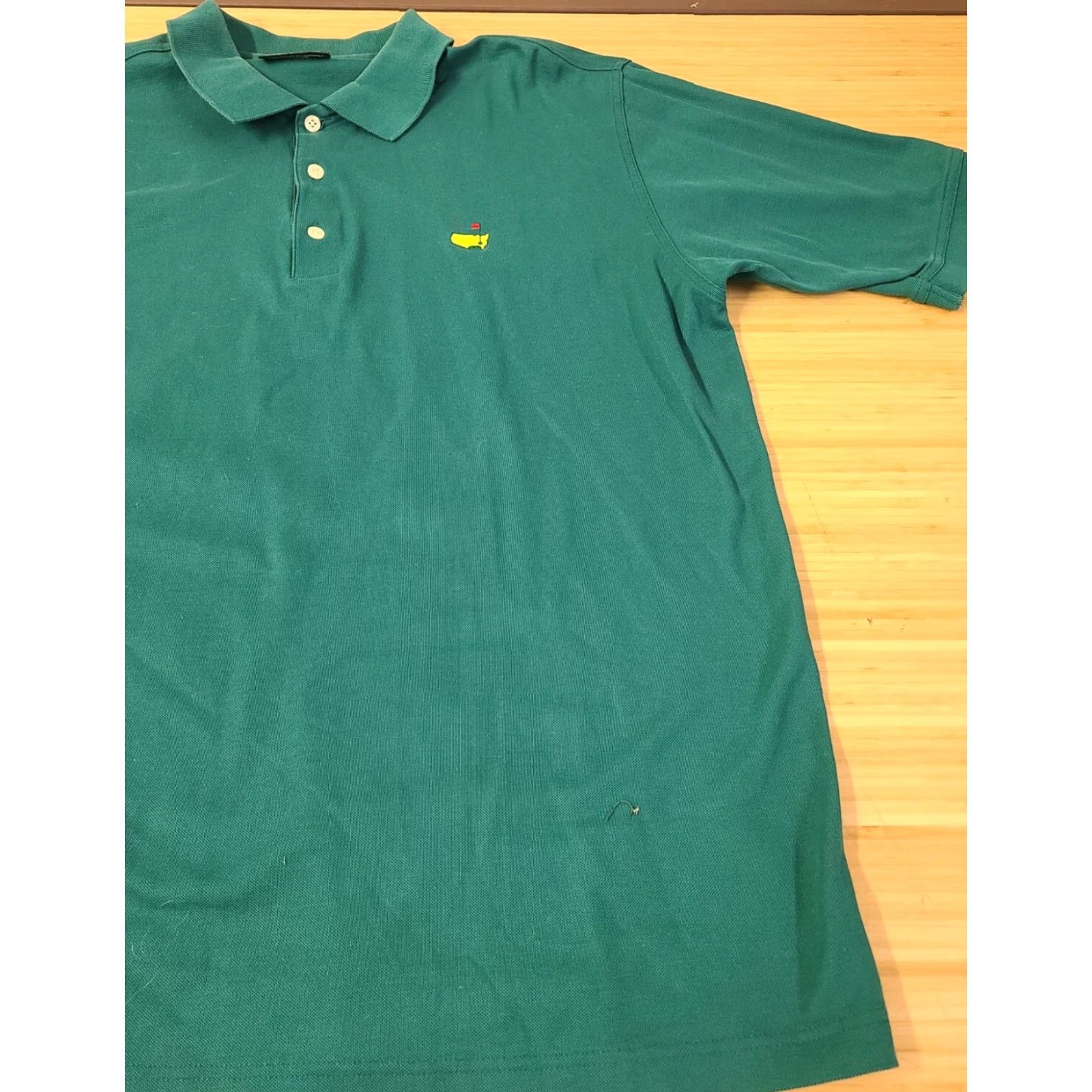 Vintage Masters Collection Polo Shirt Augusta Solid Green XL Men Size US XL / EU 56 / 4 - 2 Thumbnail