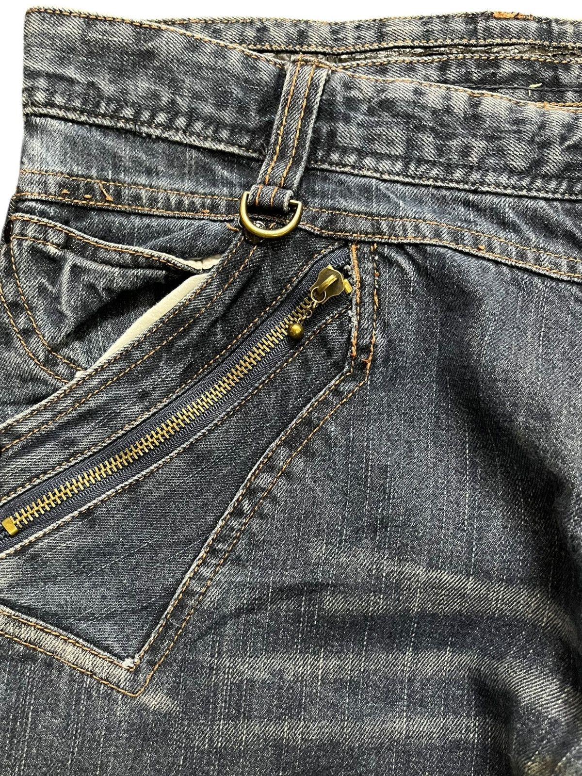Hysteric Glamour Vintage Double Focus Double Waist Grunge Denim Size US 33 - 3 Thumbnail