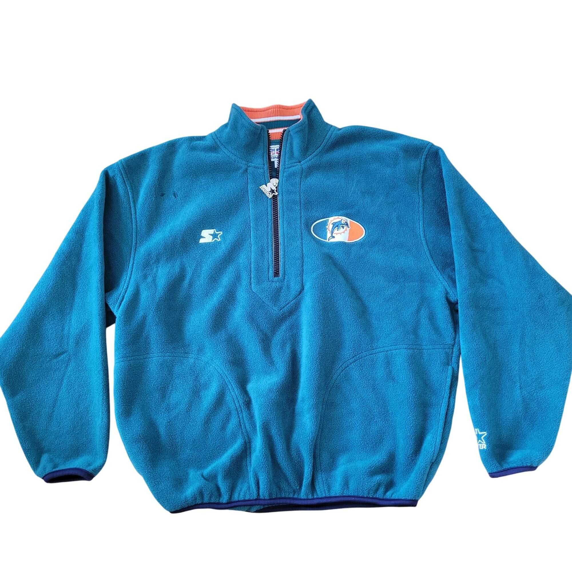 Starter Starter Miami Dolphins NFL Pro Line Fleece Pullover Jacket L Size US L / EU 52-54 / 3 - 1 Thumbnail
